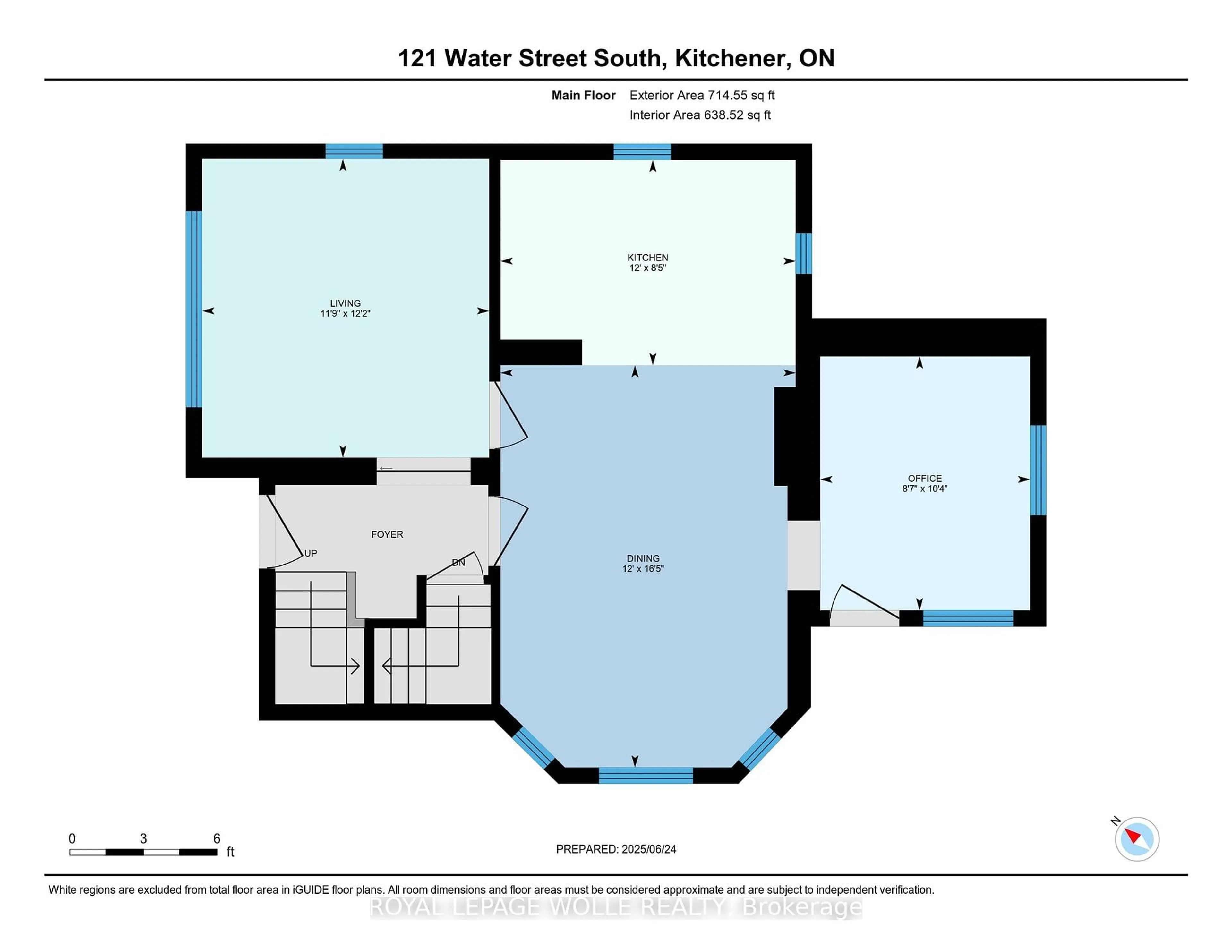 Floor plan for 121 Water St, Kitchener Ontario N2G 1Z4