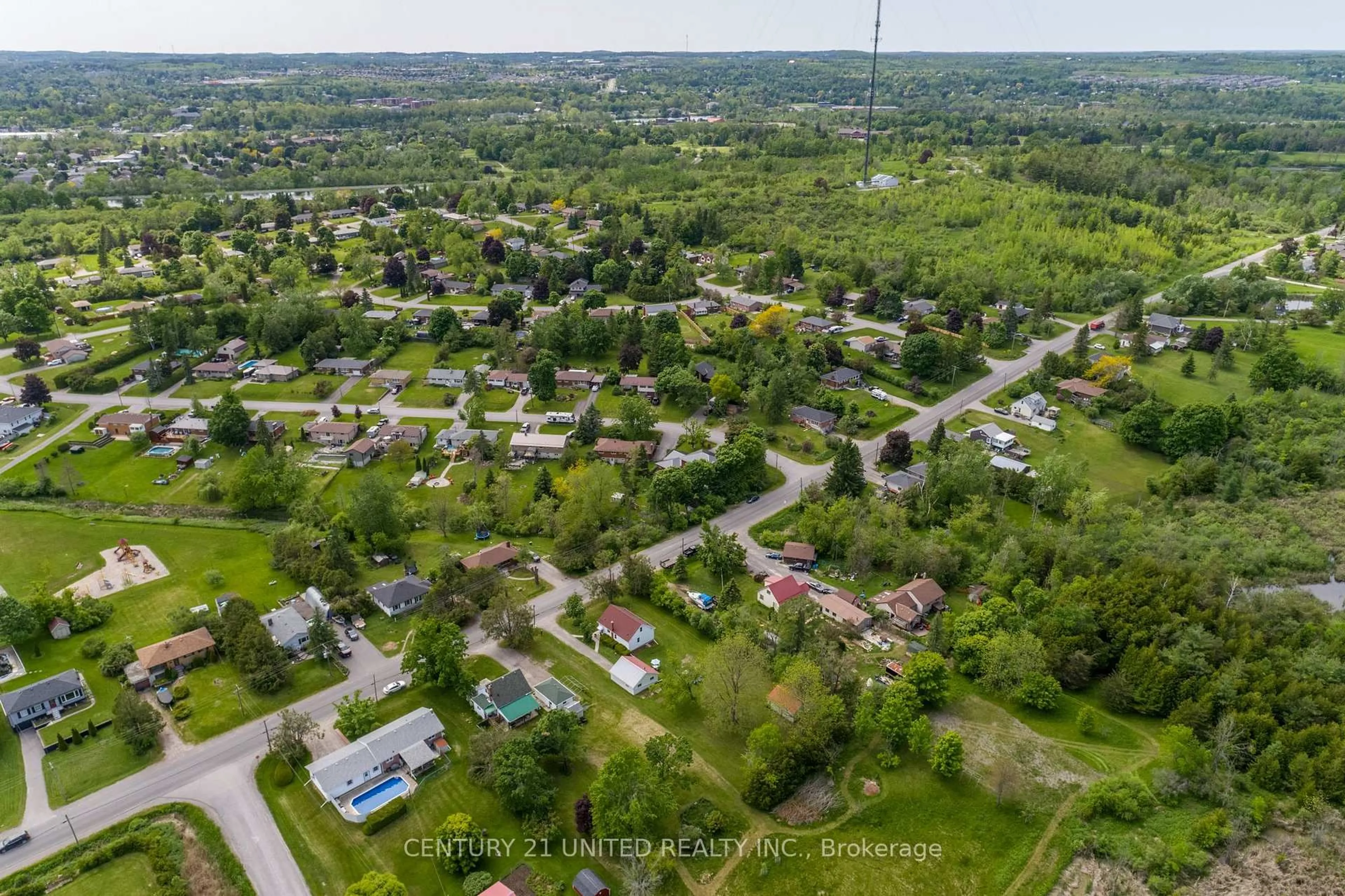 A pic from outside/outdoor area/front of a property/back of a property/a pic from drone, street for 2737 Television Rd, Douro-Dummer Ontario K9L 1E7