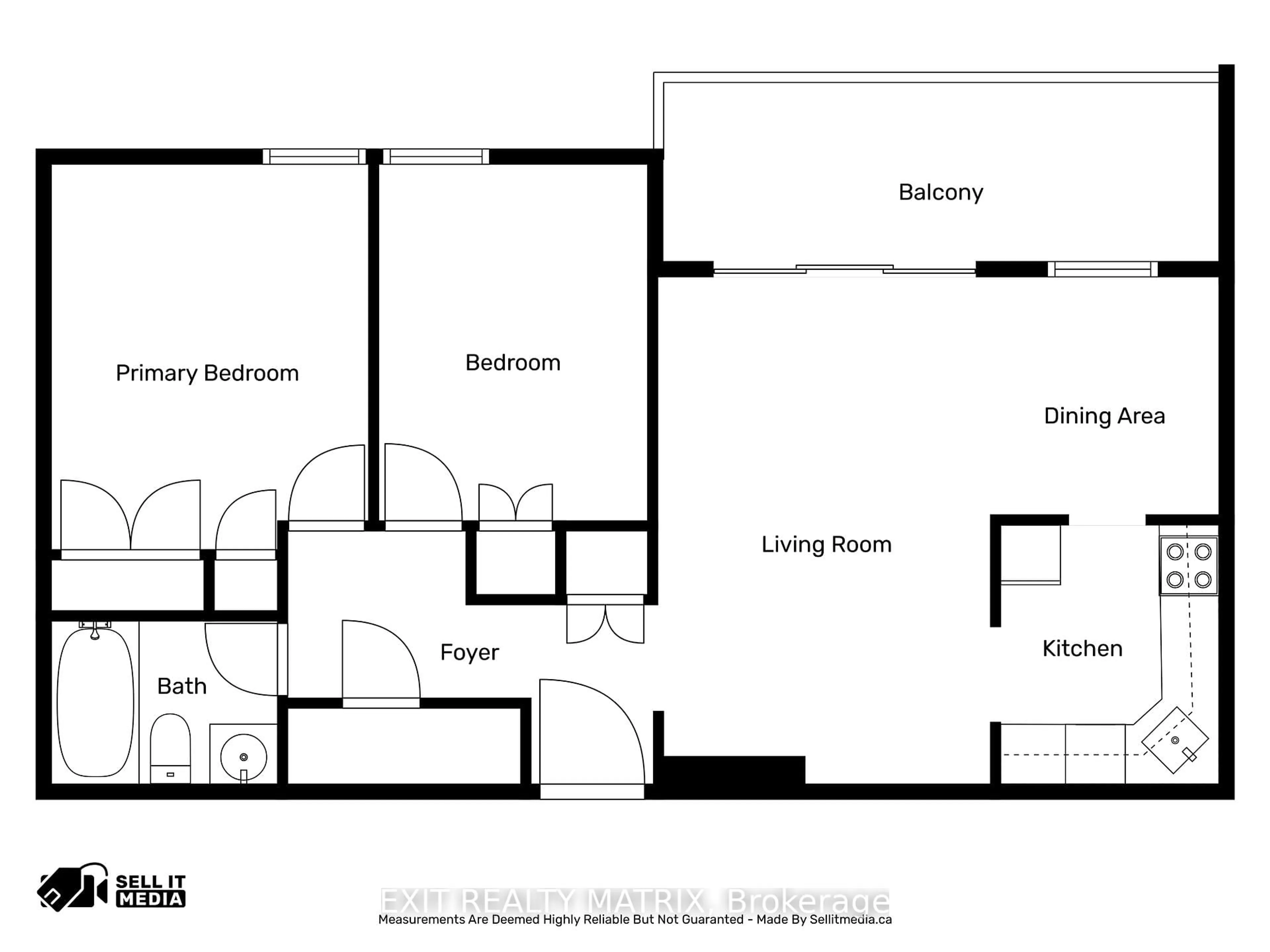 Floor plan for 2000 Jasmine Cres #1005, Ottawa Ontario K1J 8K4