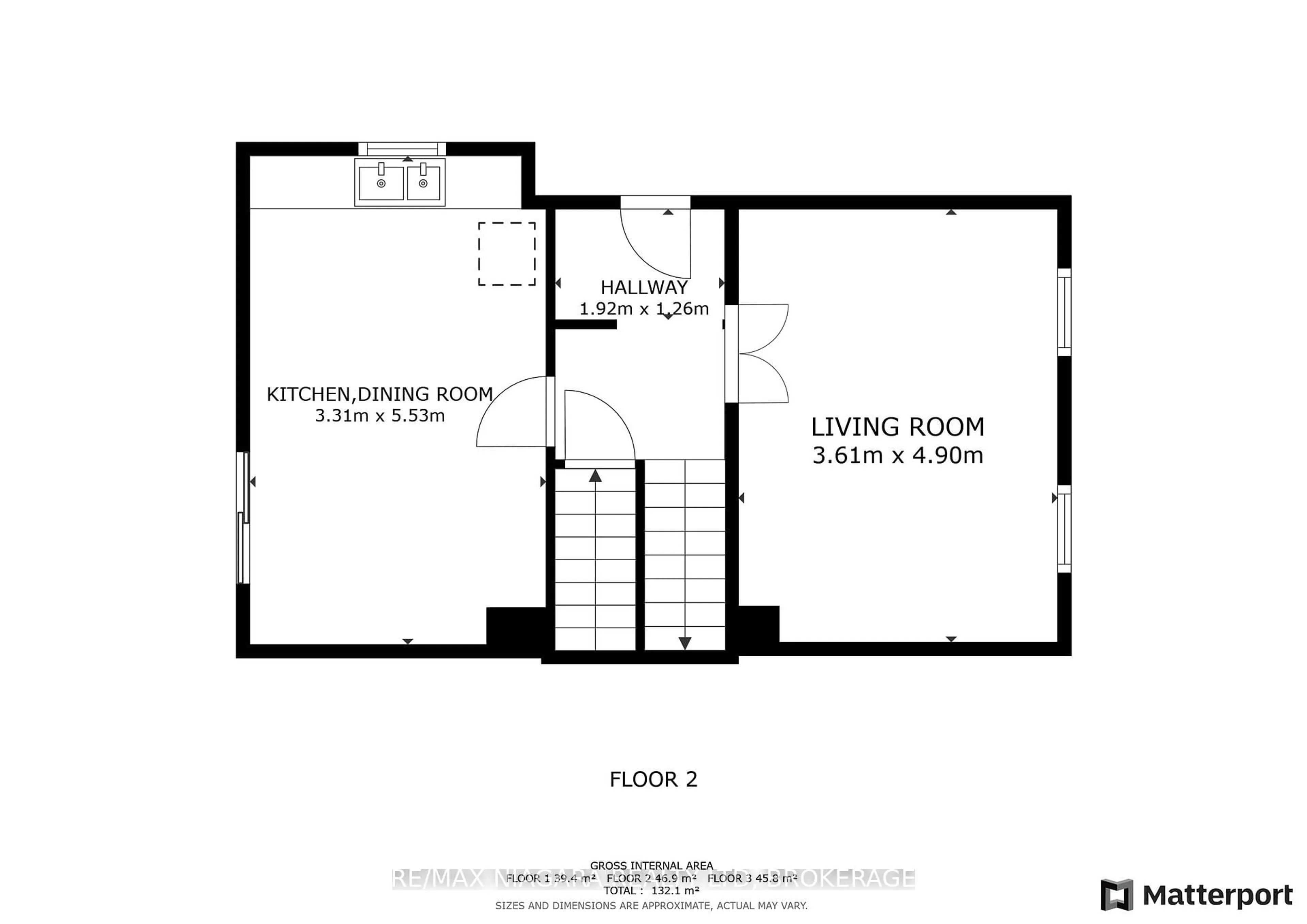Floor plan for 131 Chapel Hill Cres, Welland Ontario L3C 6G8