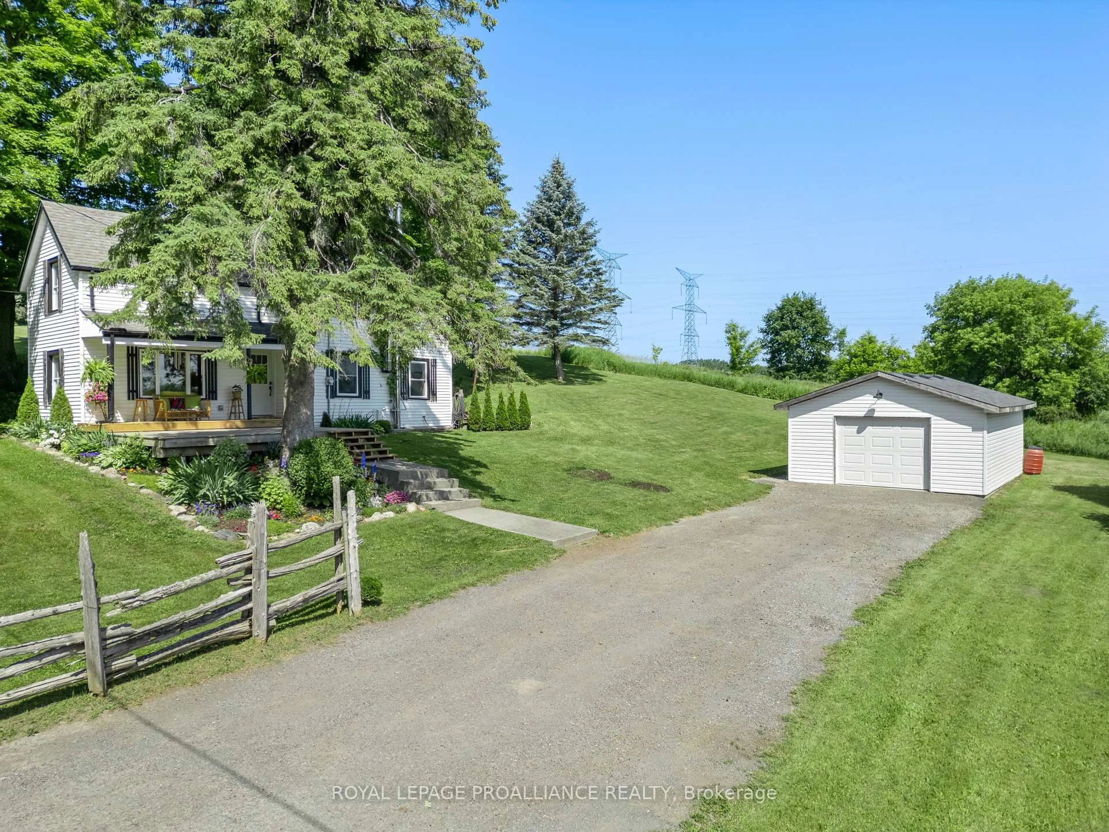 A pic from outside/outdoor area/front of a property/back of a property/a pic from drone, unknown for 1280 Jamieson Rd, Quinte West Ontario K0K 3M0