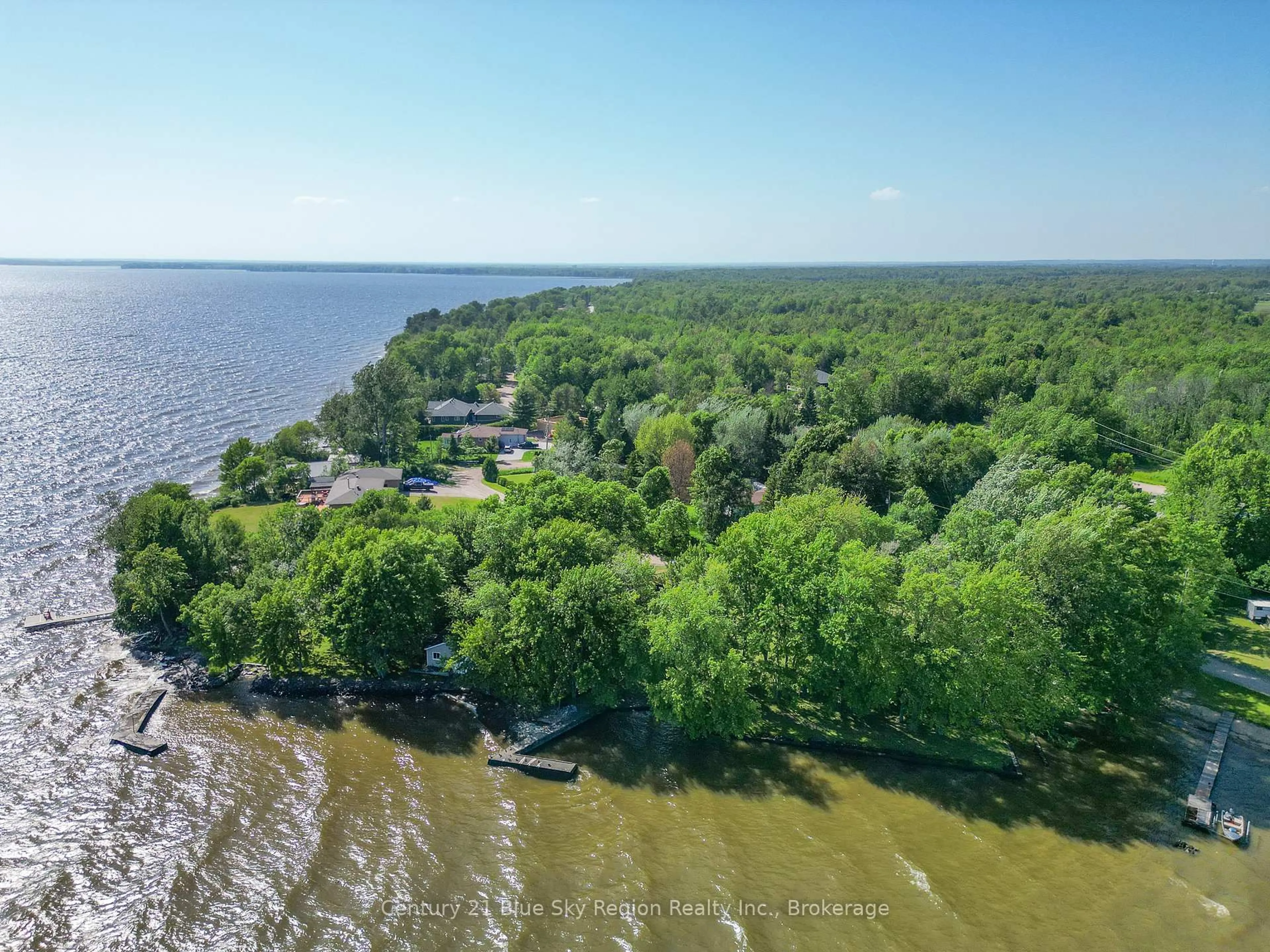 A pic from outside/outdoor area/front of a property/back of a property/a pic from drone, water/lake/river/ocean view for 10 Maurice Rd, West Nipissing Ontario P2B 3L8
