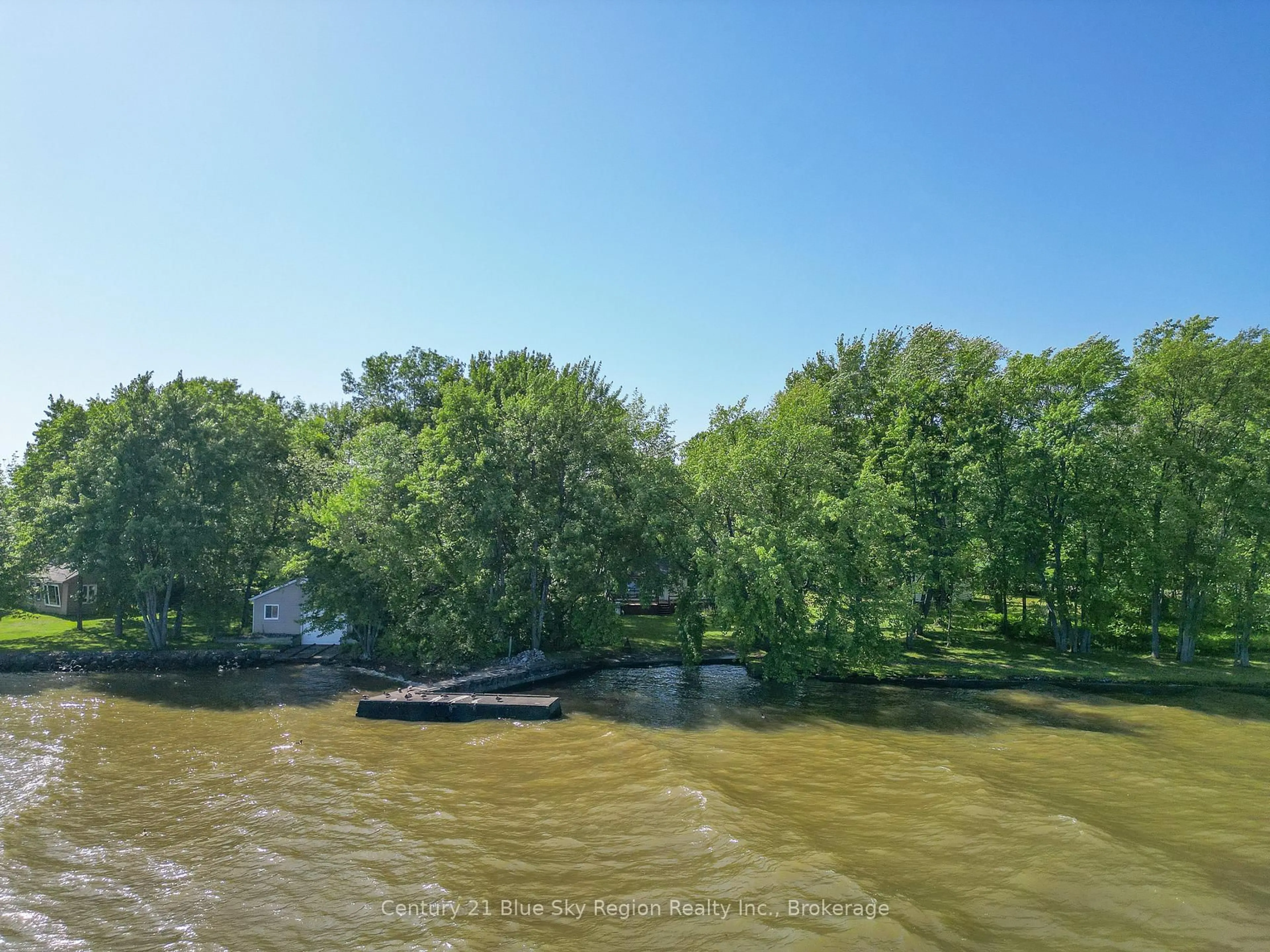 A pic from outside/outdoor area/front of a property/back of a property/a pic from drone, water/lake/river/ocean view for 10 Maurice Rd, West Nipissing Ontario P2B 3L8