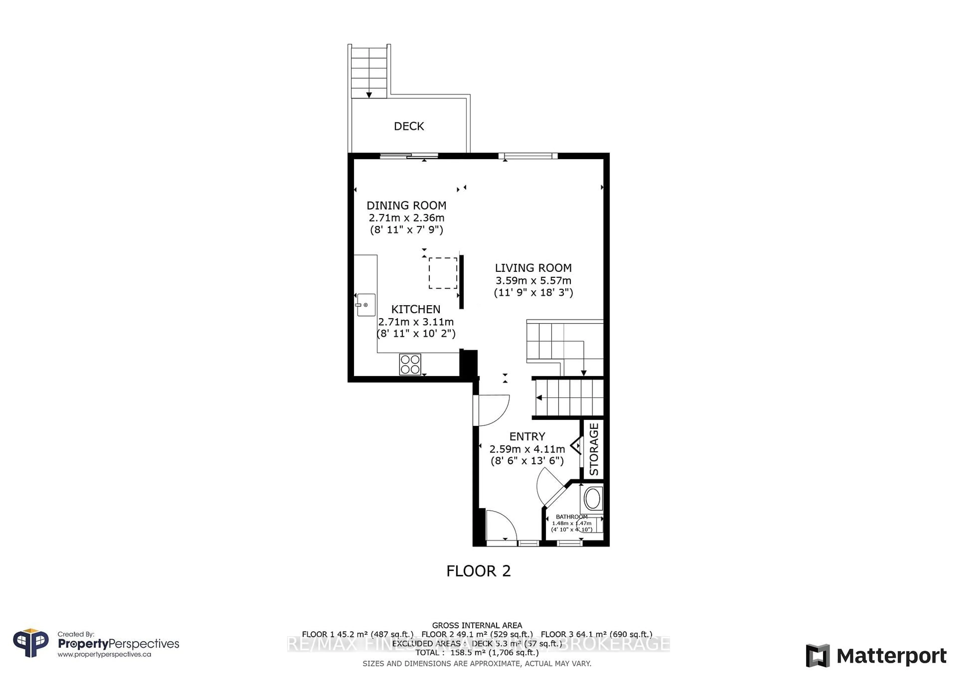 Floor plan for 2225 Swanfield St, Kingston Ontario K7M 0A8