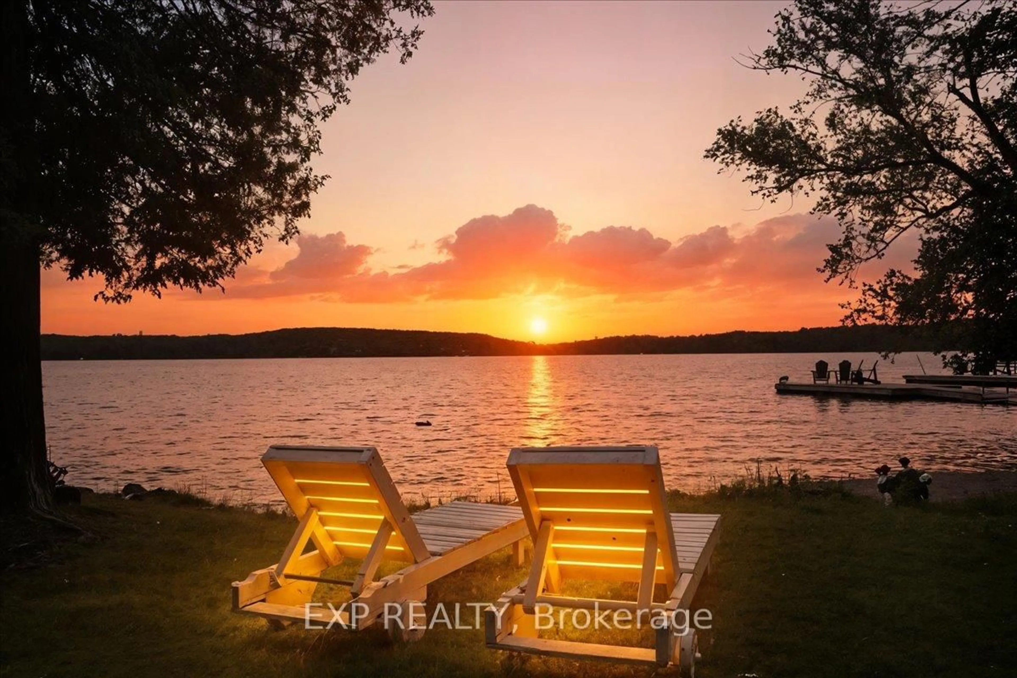 Patio, water/lake/river/ocean view for 1103 Dugan Rd, Minden Hills Ontario K0M 2K0