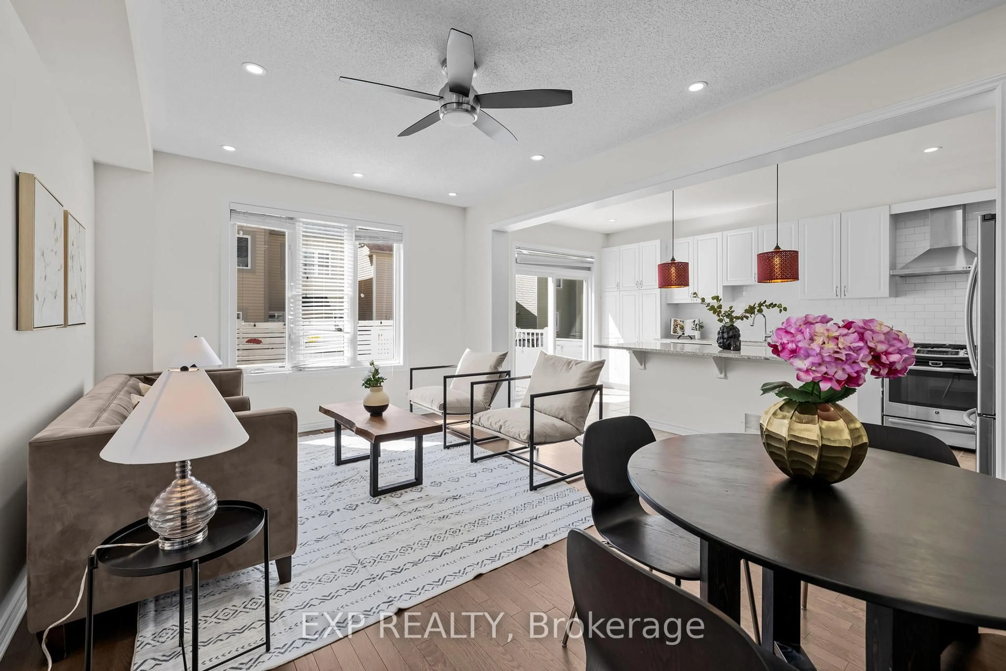Open concept kitchen, ceramic/tile floor for 255 Rivertree St, Ottawa Ontario K2M 0J6