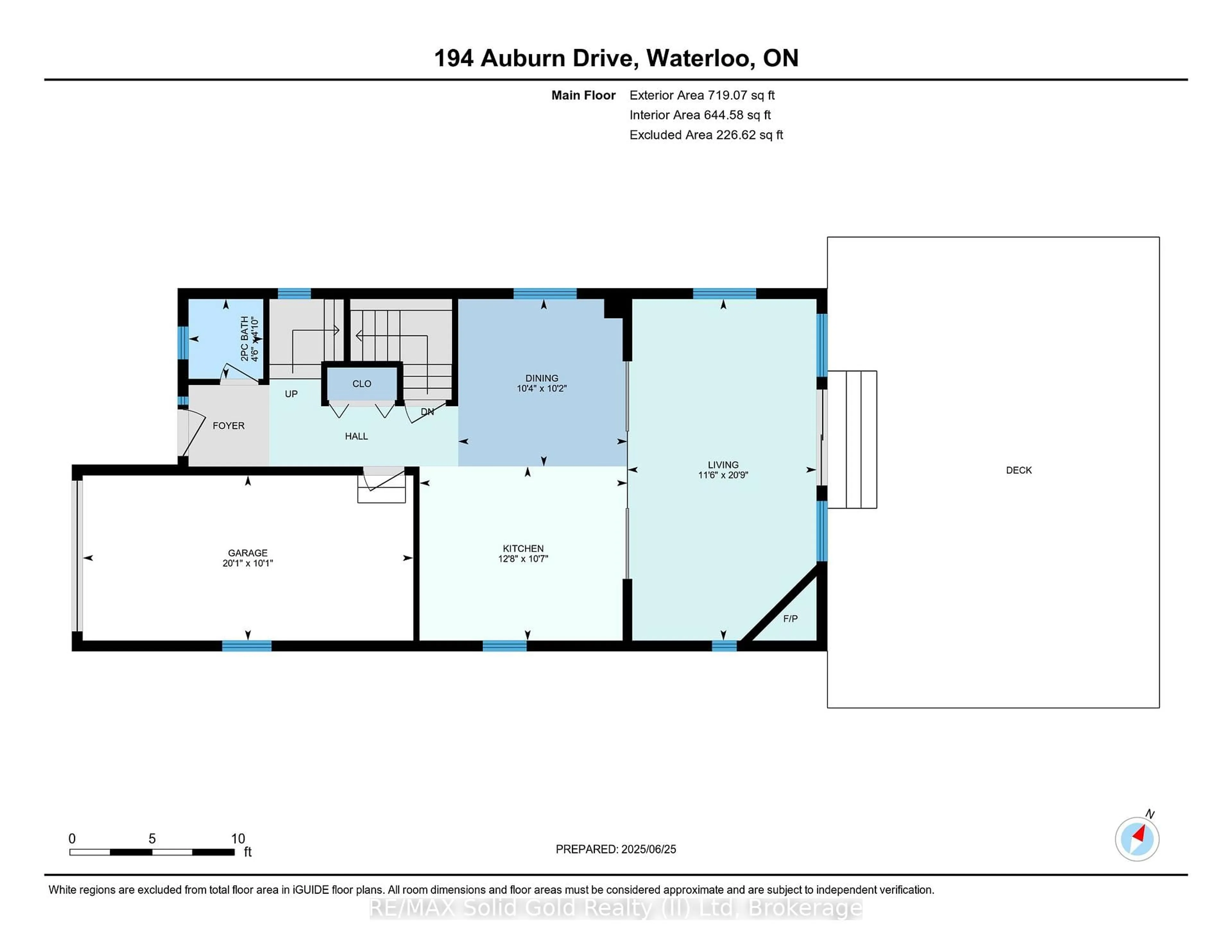 Floor plan for 194 Auburn Dr, Waterloo Ontario N2K 3T2