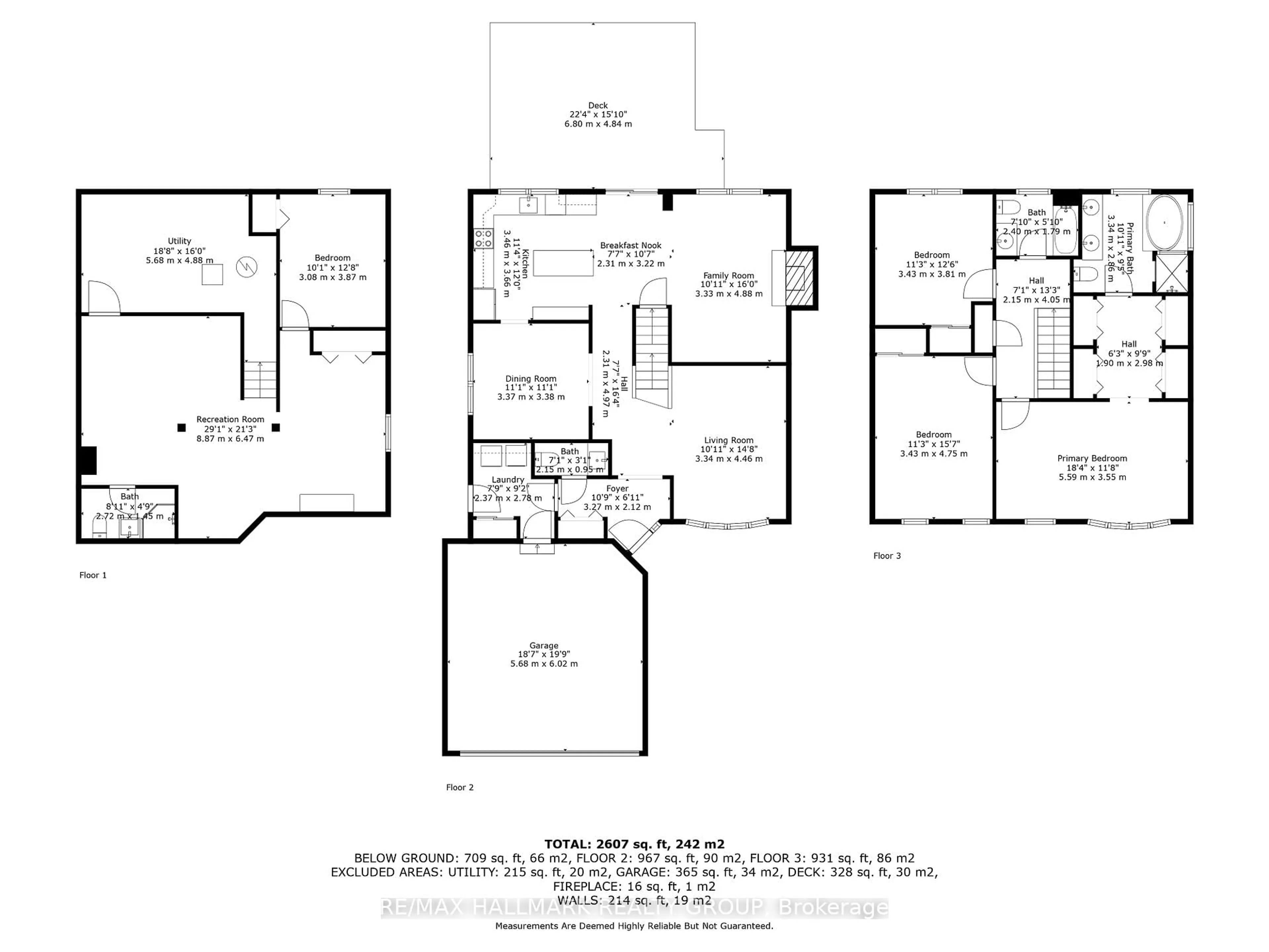 Floor plan for 19 Notman Way, Ottawa Ontario K1G 4P6