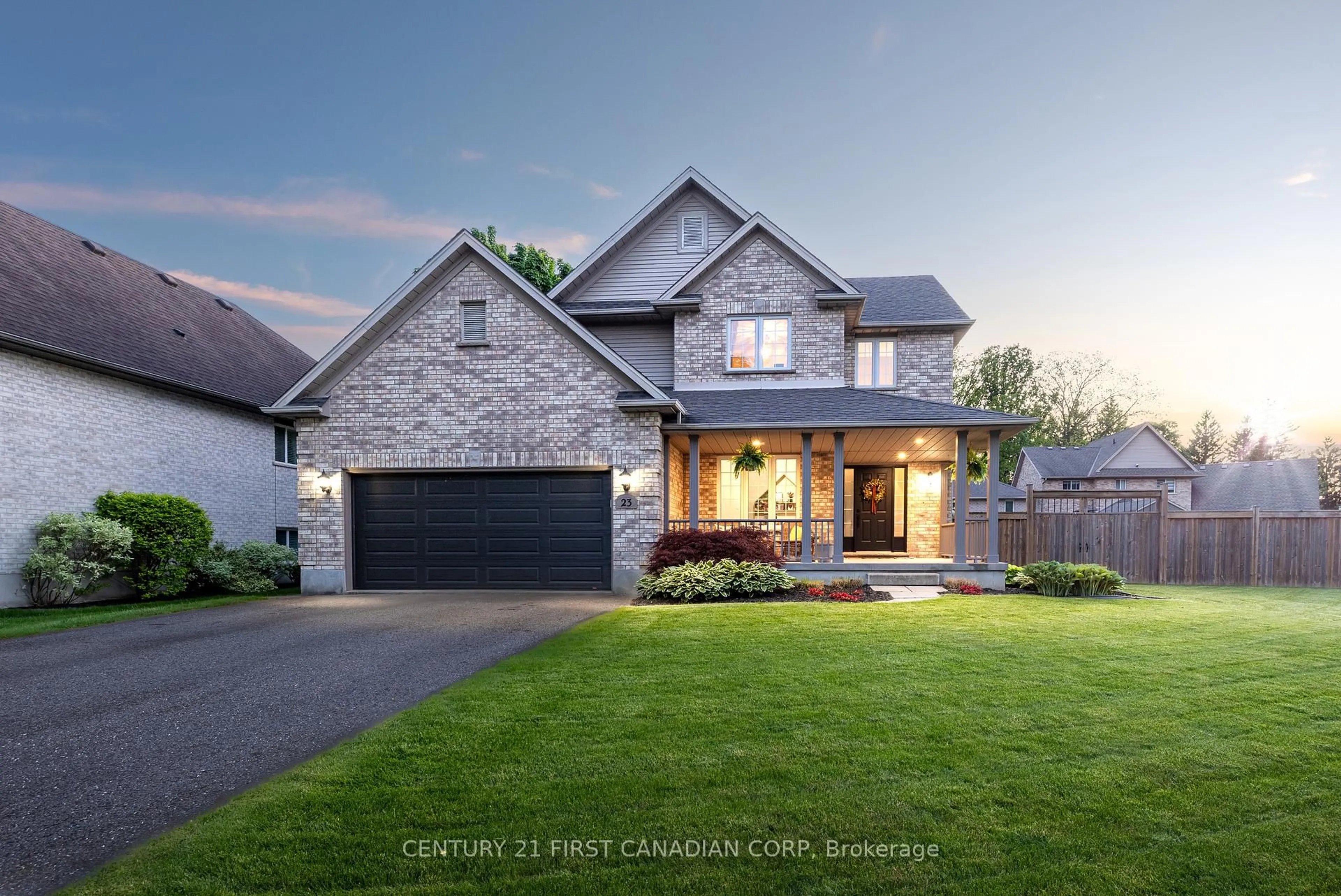 Home with brick exterior material, street for 23 Symphony Crt, Central Elgin Ontario N5P 4K1