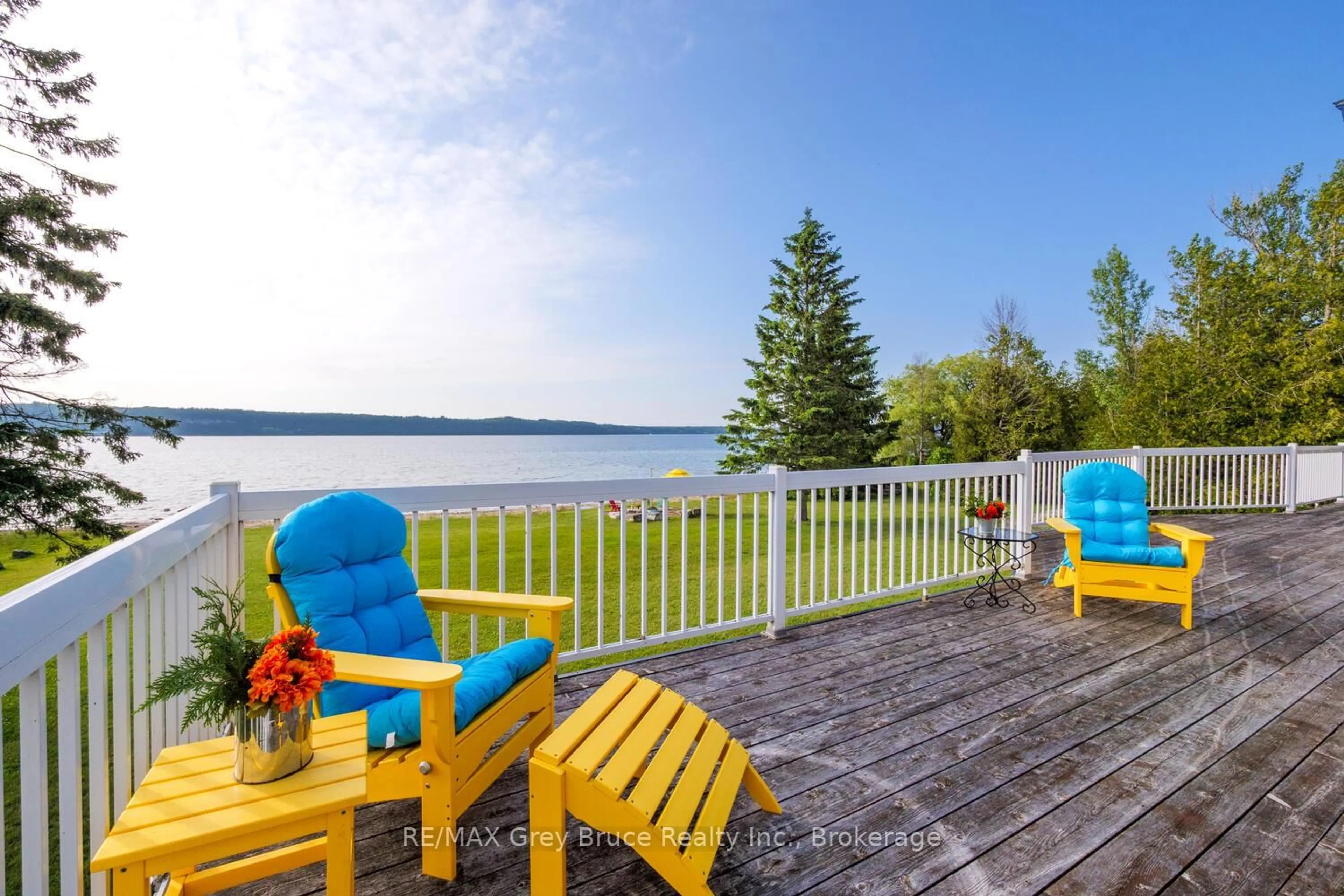 Patio, water/lake/river/ocean view for 501219 Grey Road 1 Rd, Georgian Bluffs Ontario N0H 2T0