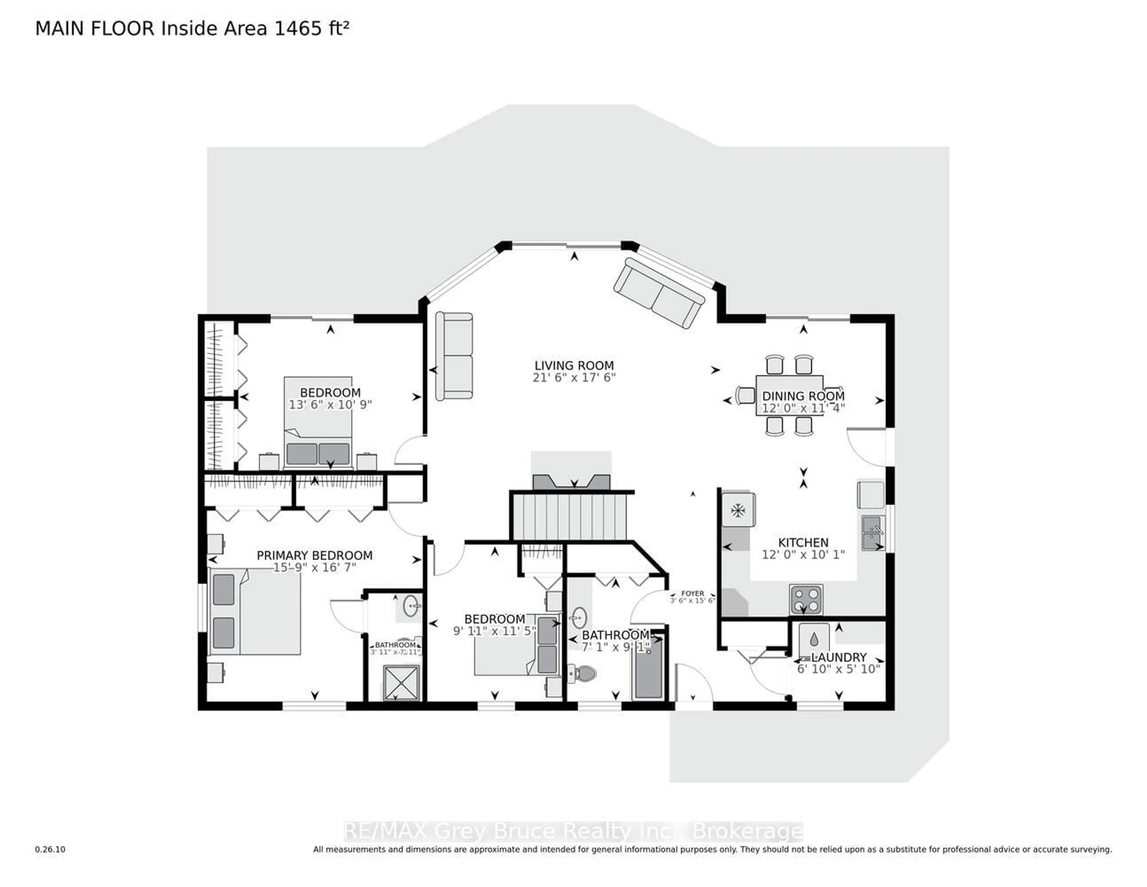 Floor plan for 501219 Grey Road 1 Rd, Georgian Bluffs Ontario N0H 2T0