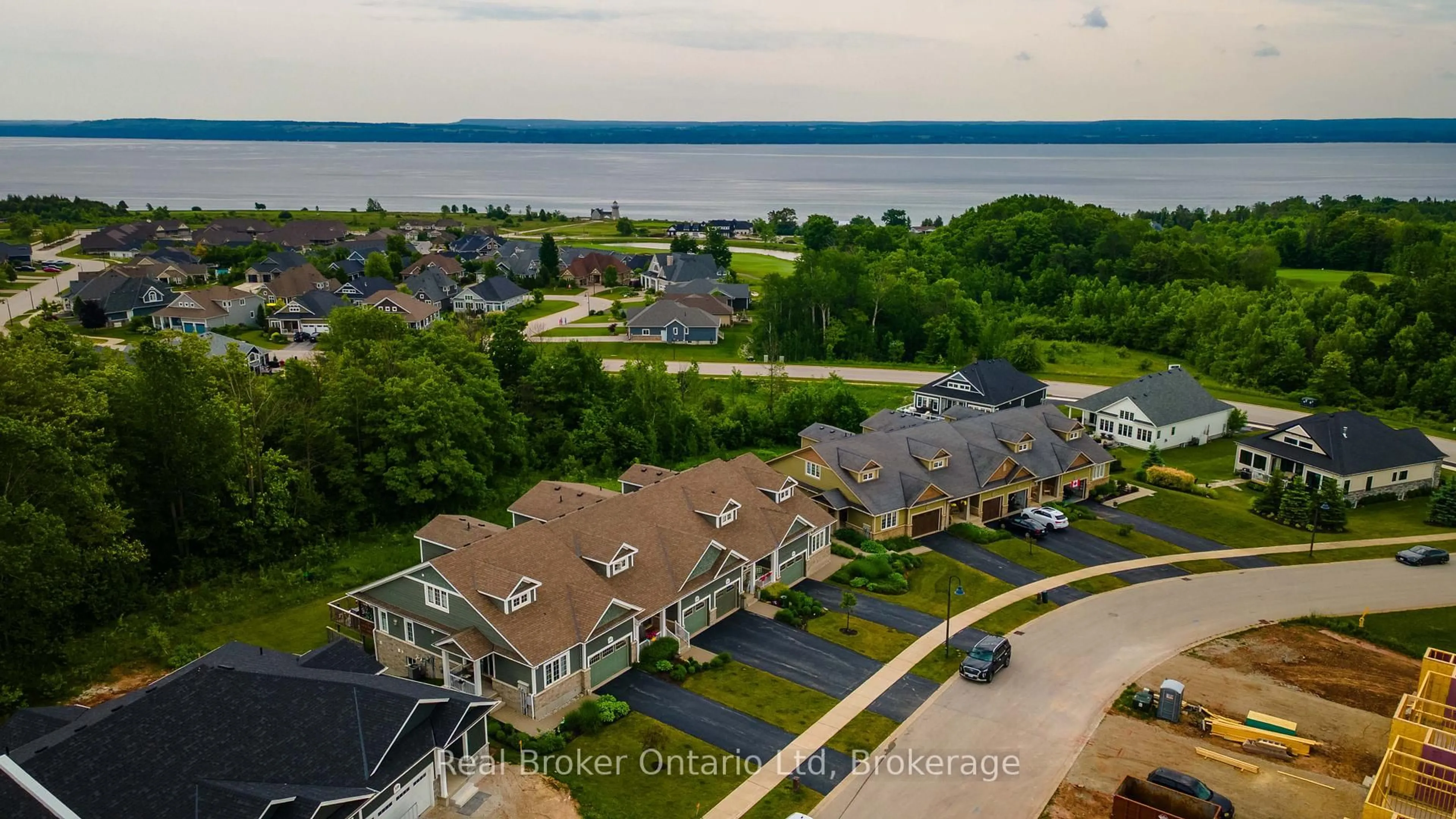 A pic from outside/outdoor area/front of a property/back of a property/a pic from drone, water/lake/river/ocean view for 315 Telford Tr, Georgian Bluffs Ontario N0H 1S0