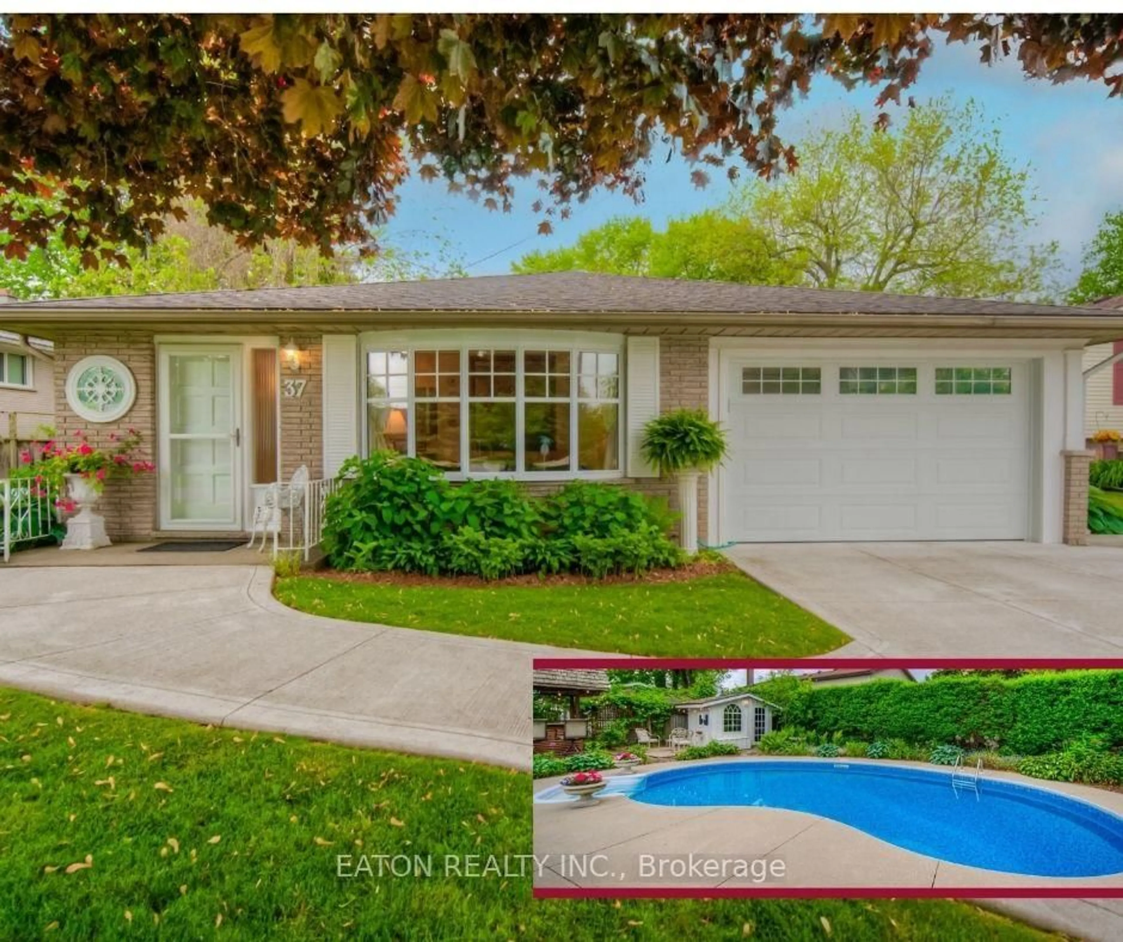 Home with vinyl exterior material, street for 37 Lynn Park Ave, Norfolk Ontario N0A 1N5