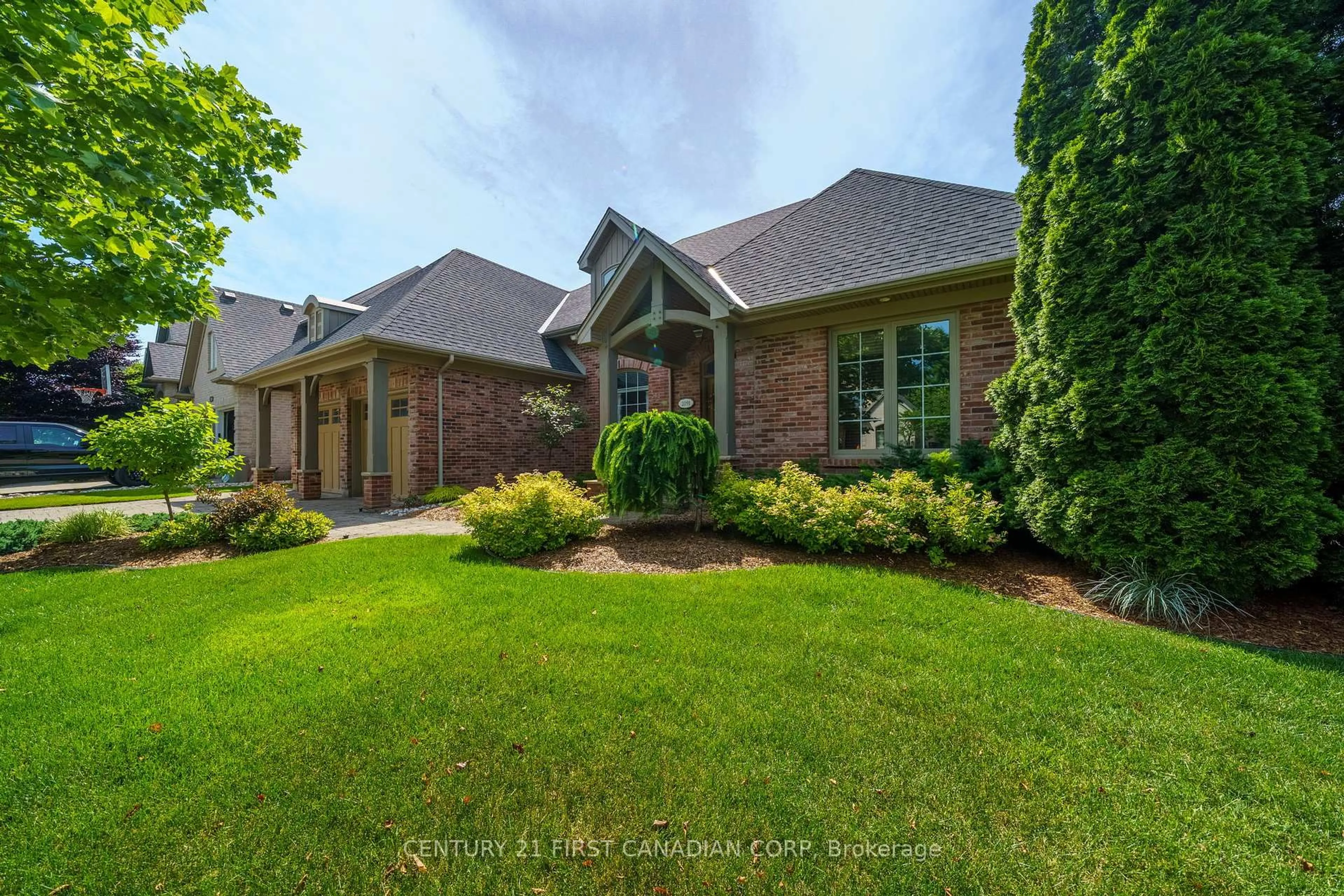Home with brick exterior material, street for 2091 Valleyrun Blvd, London North Ontario N6G 5M7