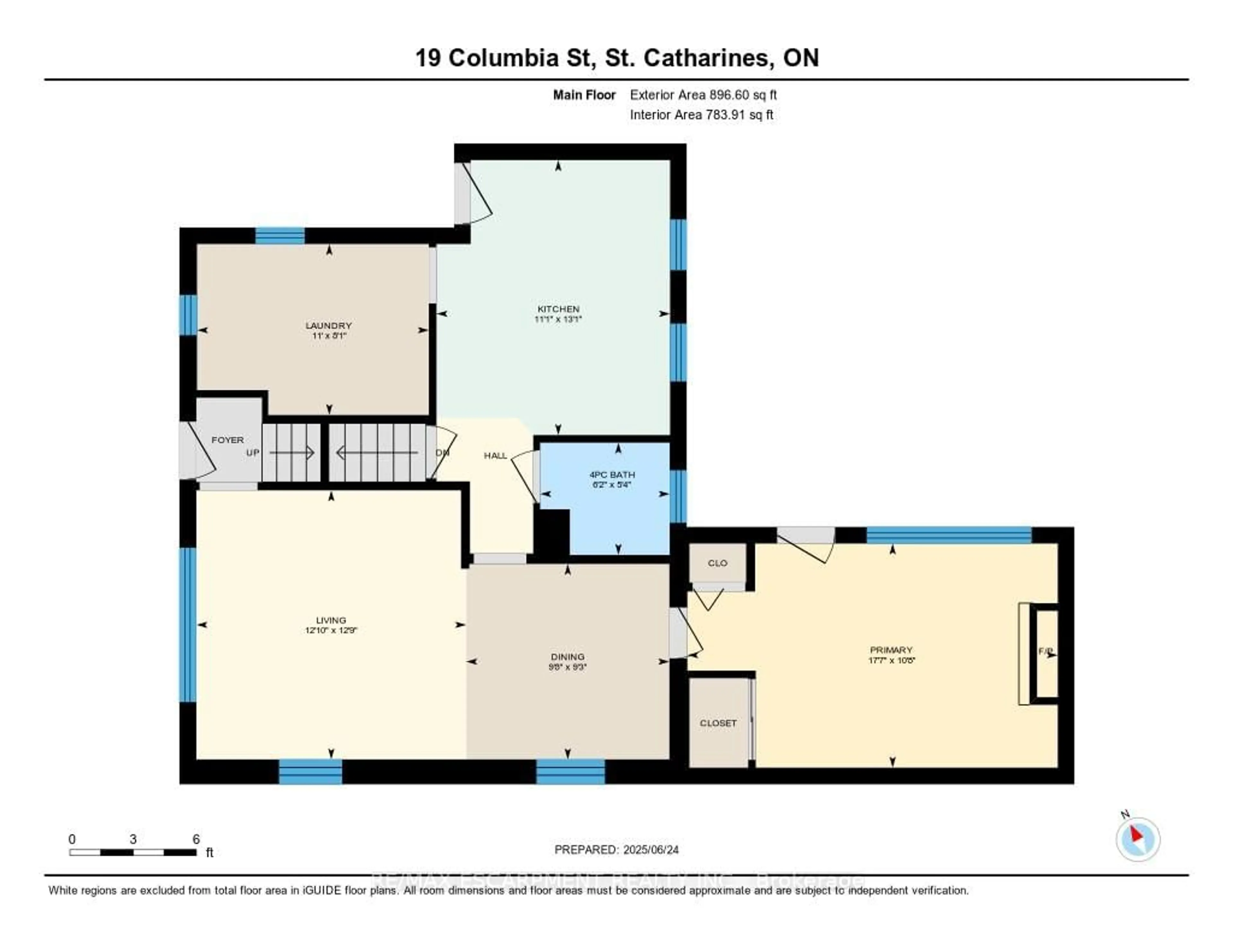 Floor plan for 19 Columbia St, St. Catharines Ontario L2R 5H5