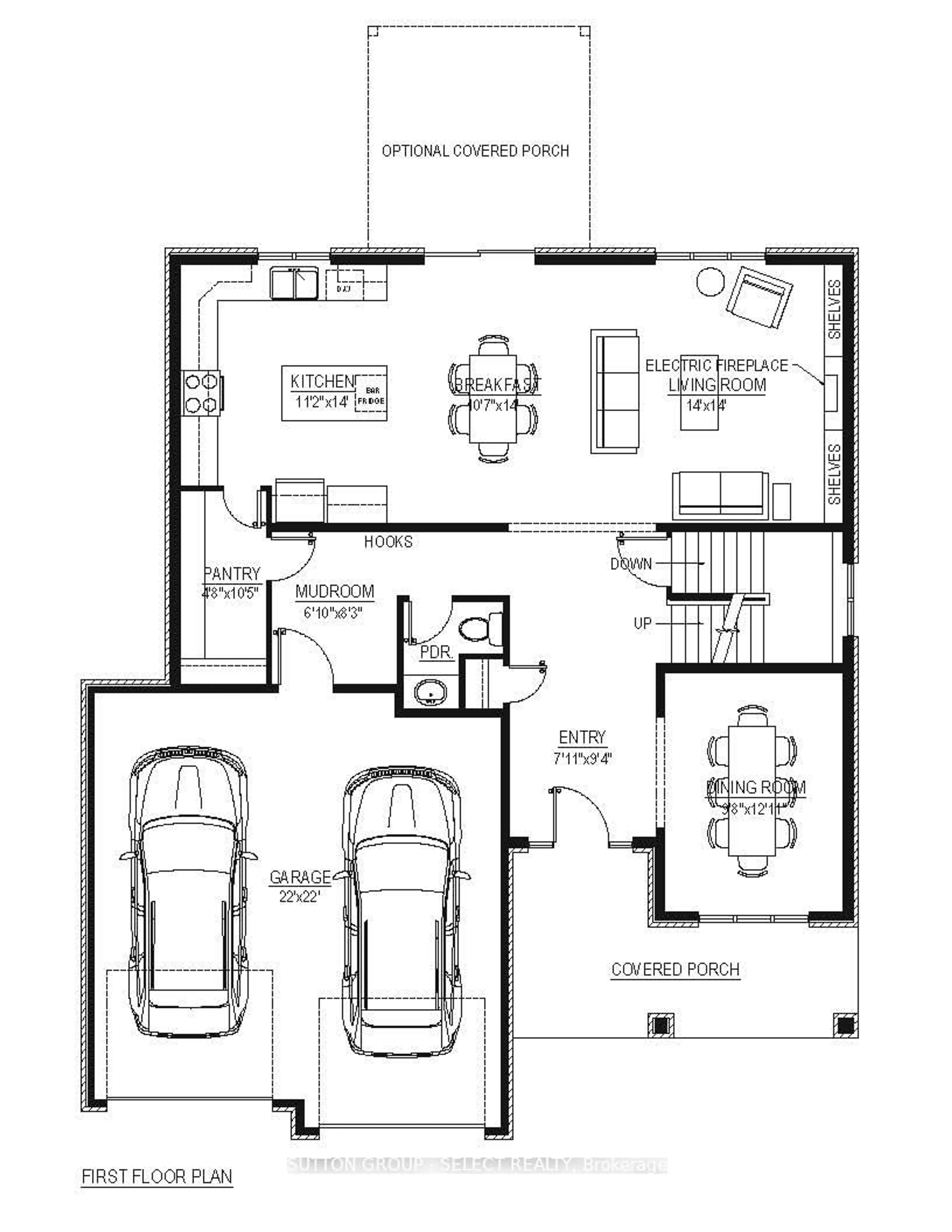 Floor plan for LOT 74 FIVE STAKES St, Southwold Ontario N5P 3T2