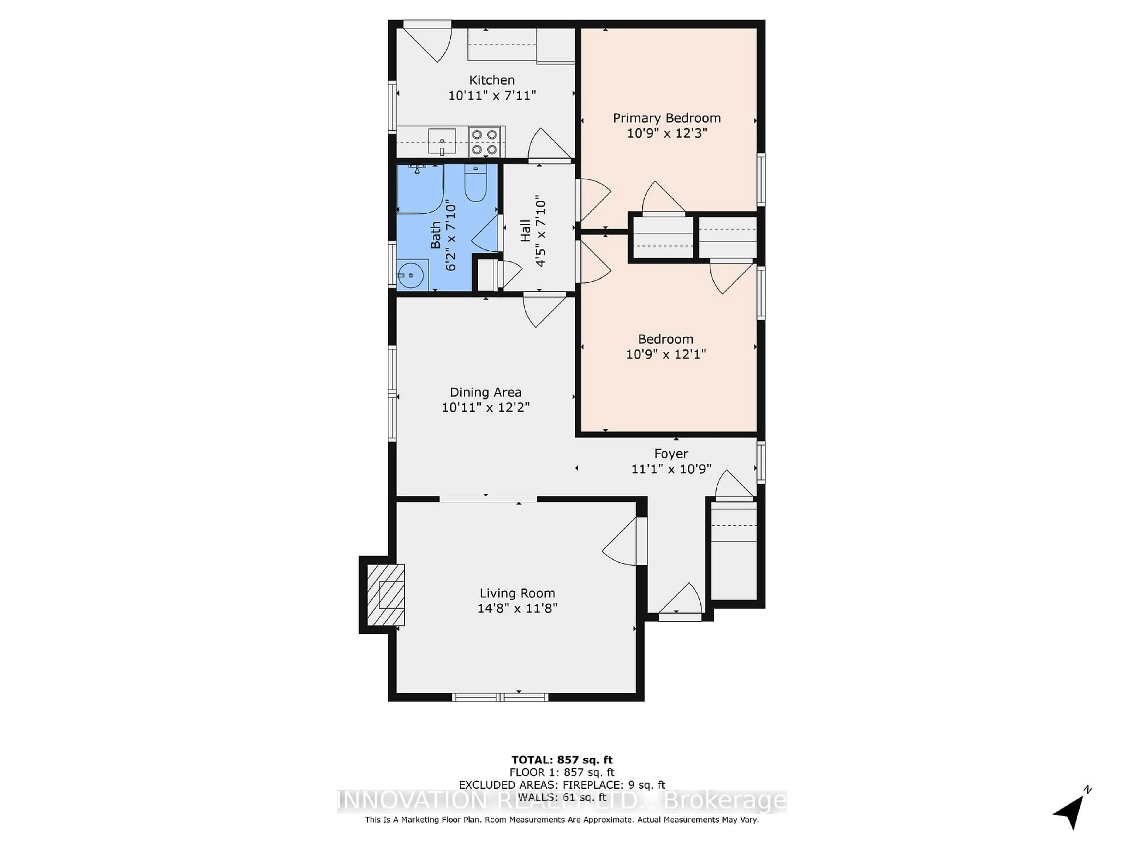 Floor plan for 465 Mcleod St, Ottawa Ontario K1R 5P5