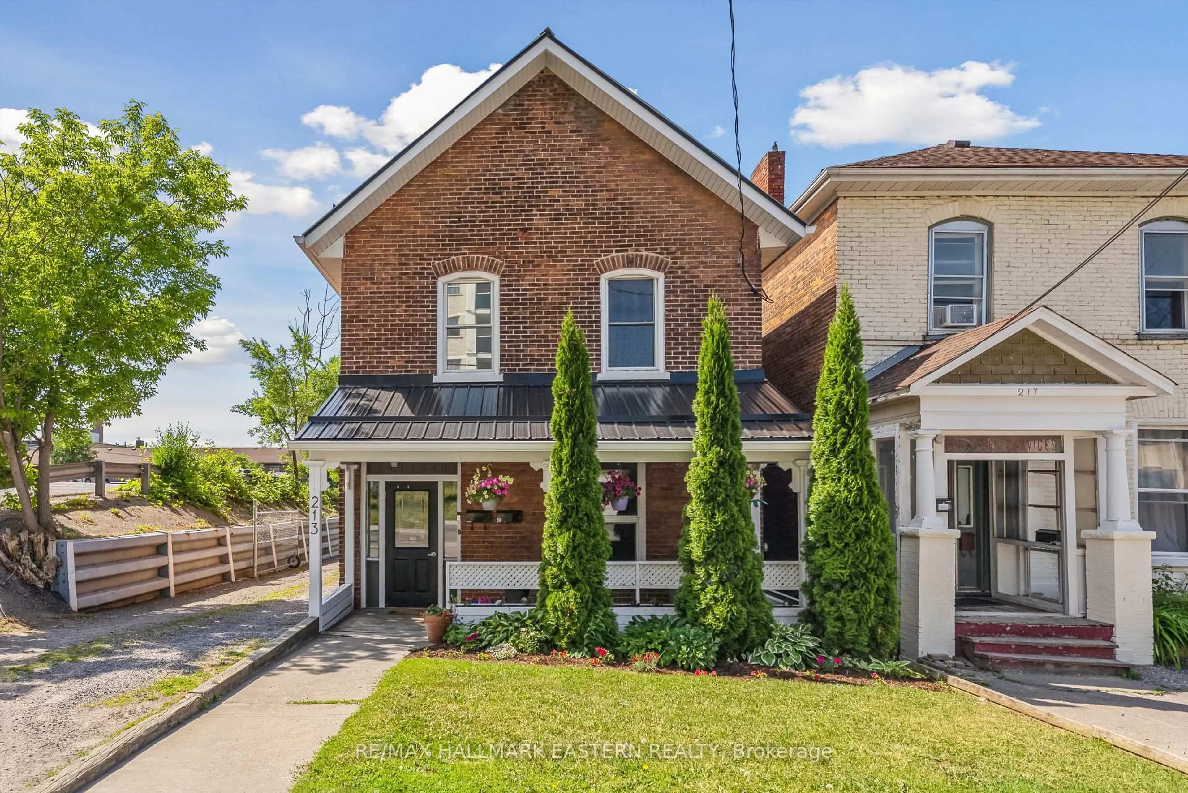 Home with brick exterior material, street for 213 Brock St, Peterborough Central Ontario K9H 2P6