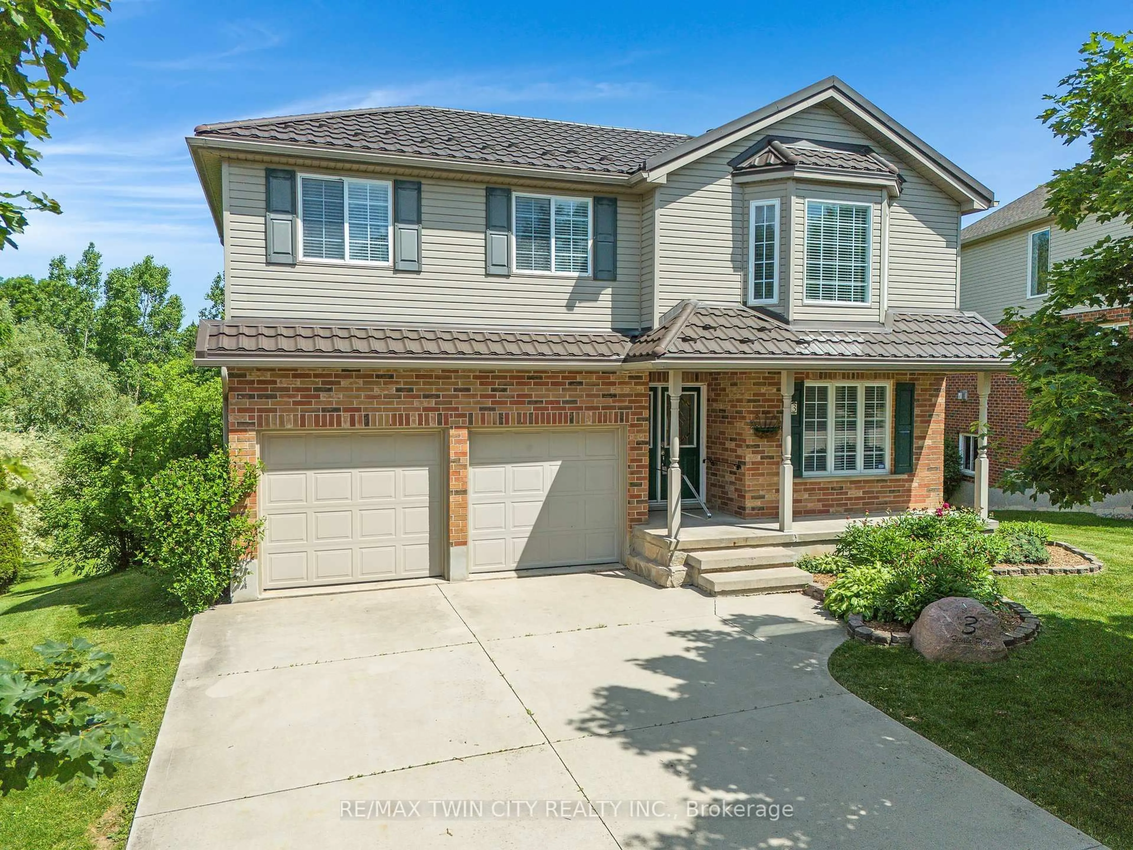 Home with brick exterior material, street for 3 Firella Pl, Wellesley Ontario N0B 2T0