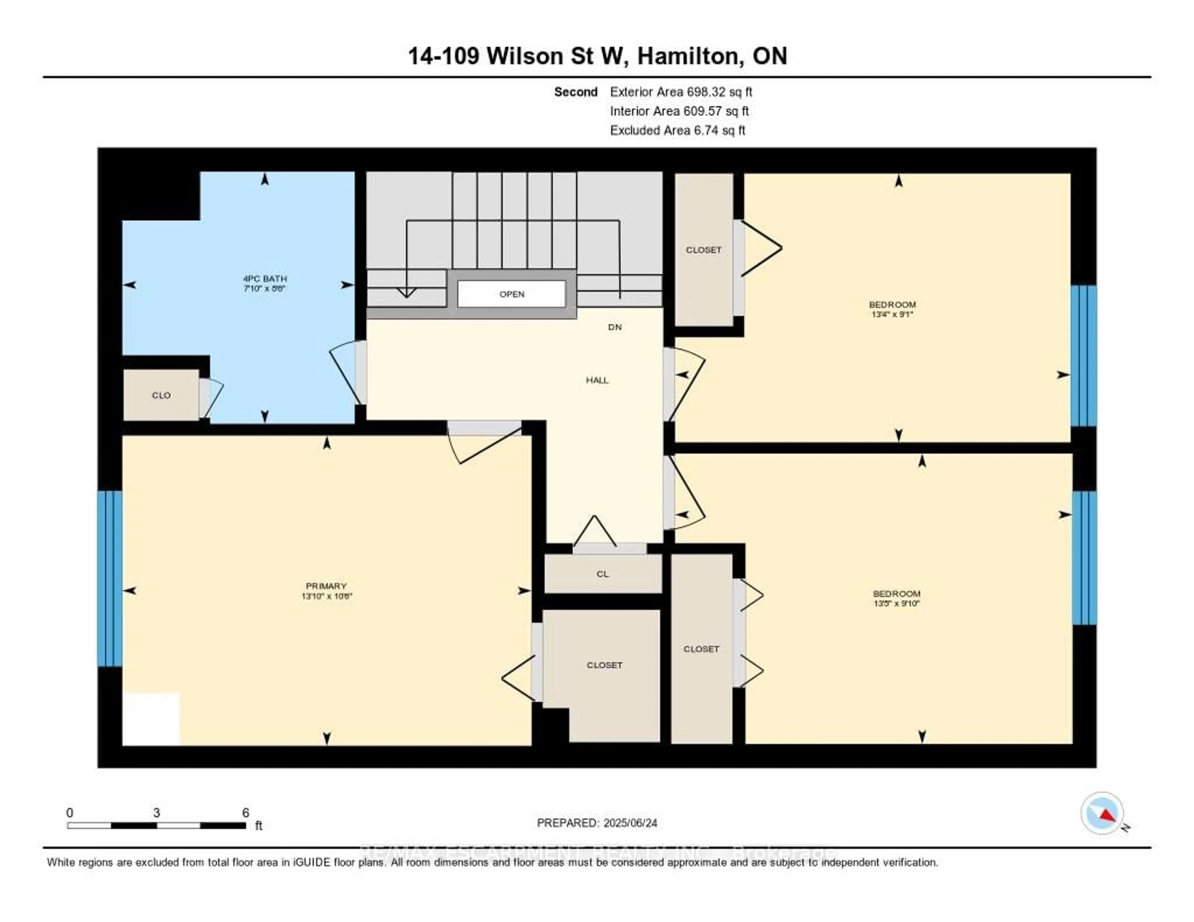 Floor plan for 109 Wilson St #14, Hamilton Ontario L9G 1N4
