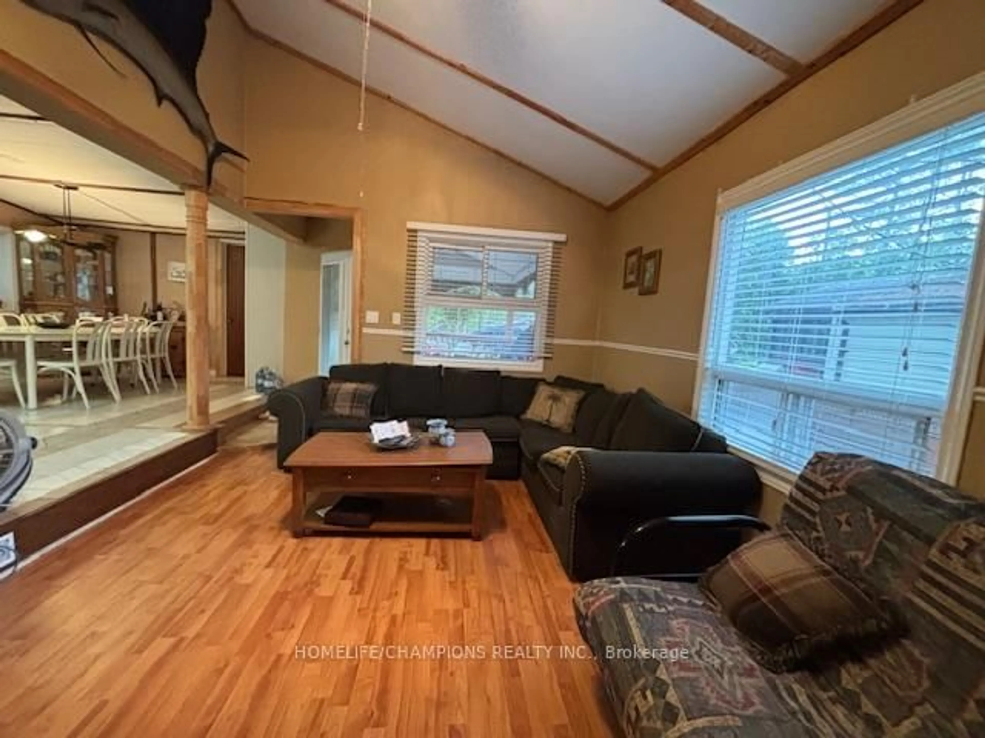 Living room with furniture, wood/laminate floor for 248 Pinnacle Hill Rd #33, Alnwick/Haldimand Ontario K0K 1M0