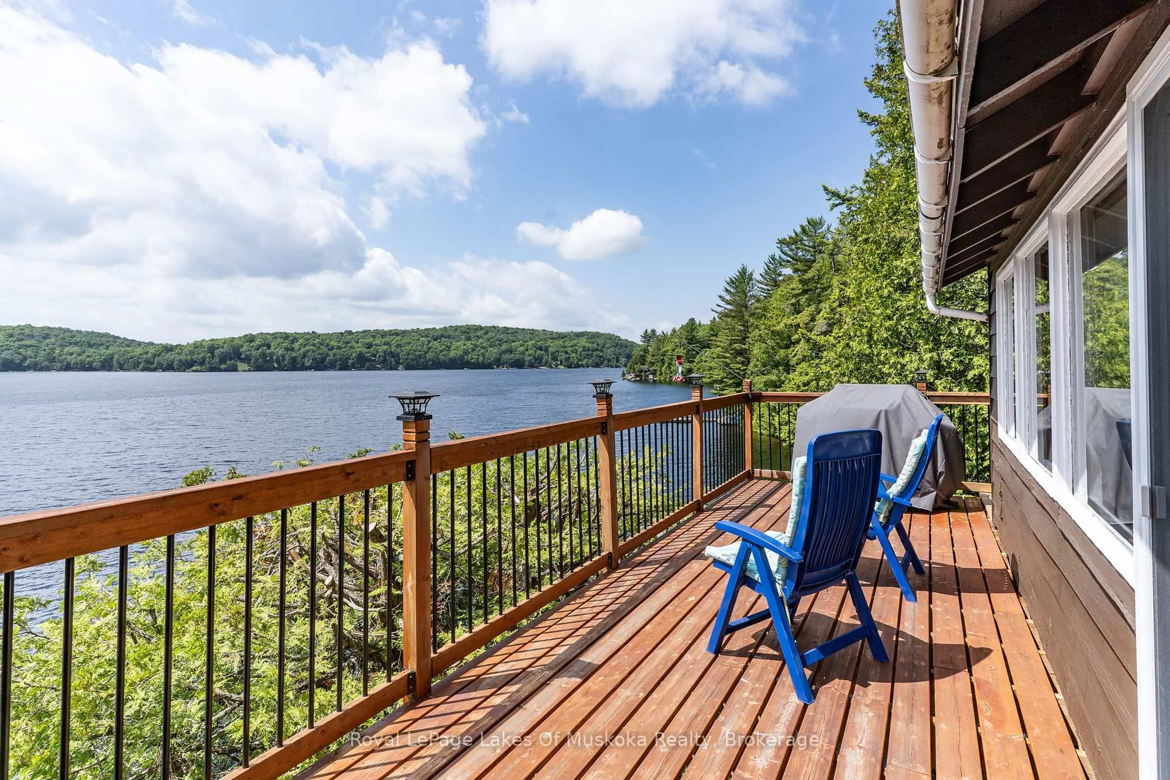 Patio, water/lake/river/ocean view for 19325 Kawagama North Shore, Algonquin Highlands Ontario P0A 1E0