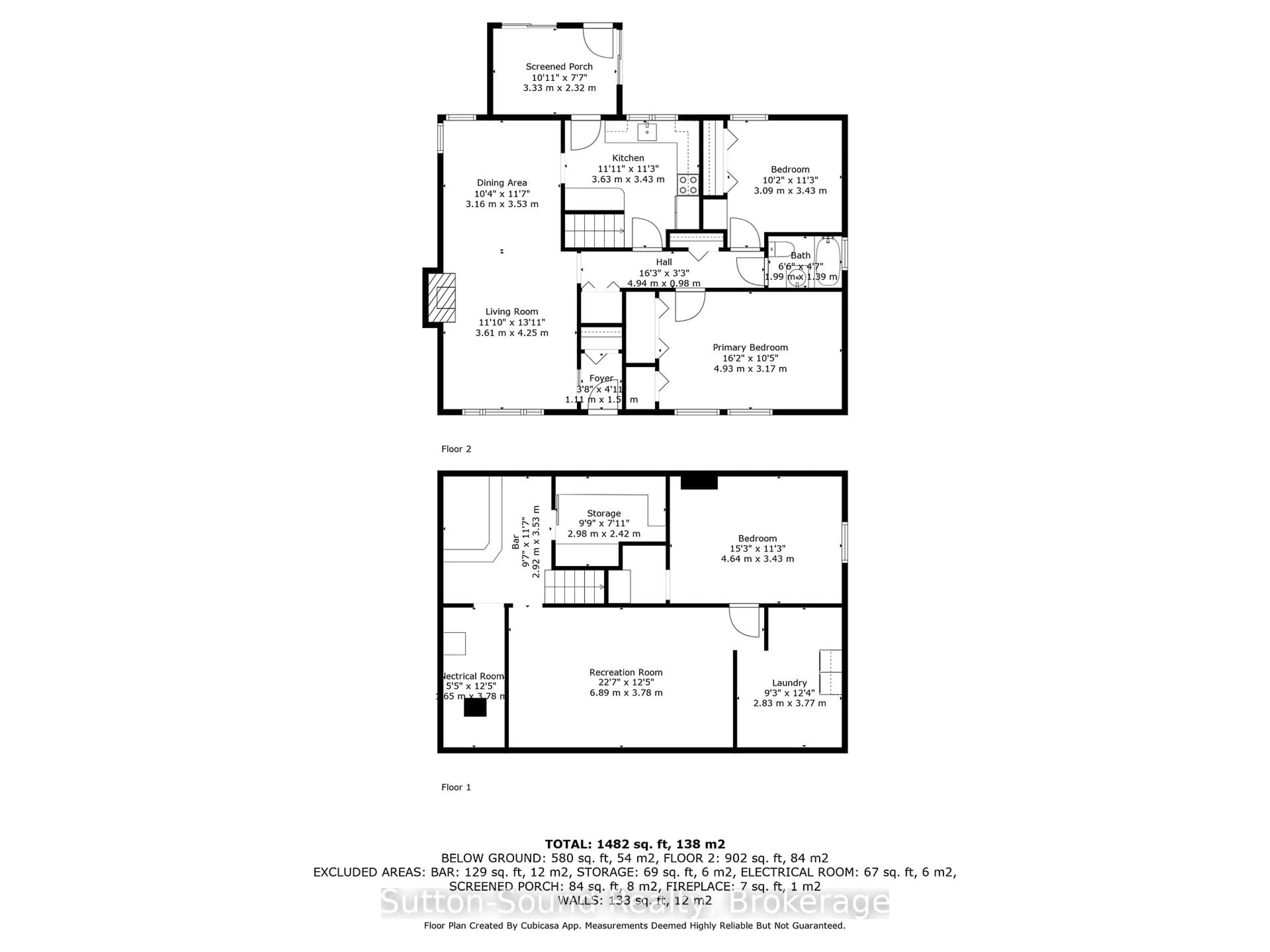 Floor plan for 399 7th Ave, Owen Sound Ontario N4K 2W8