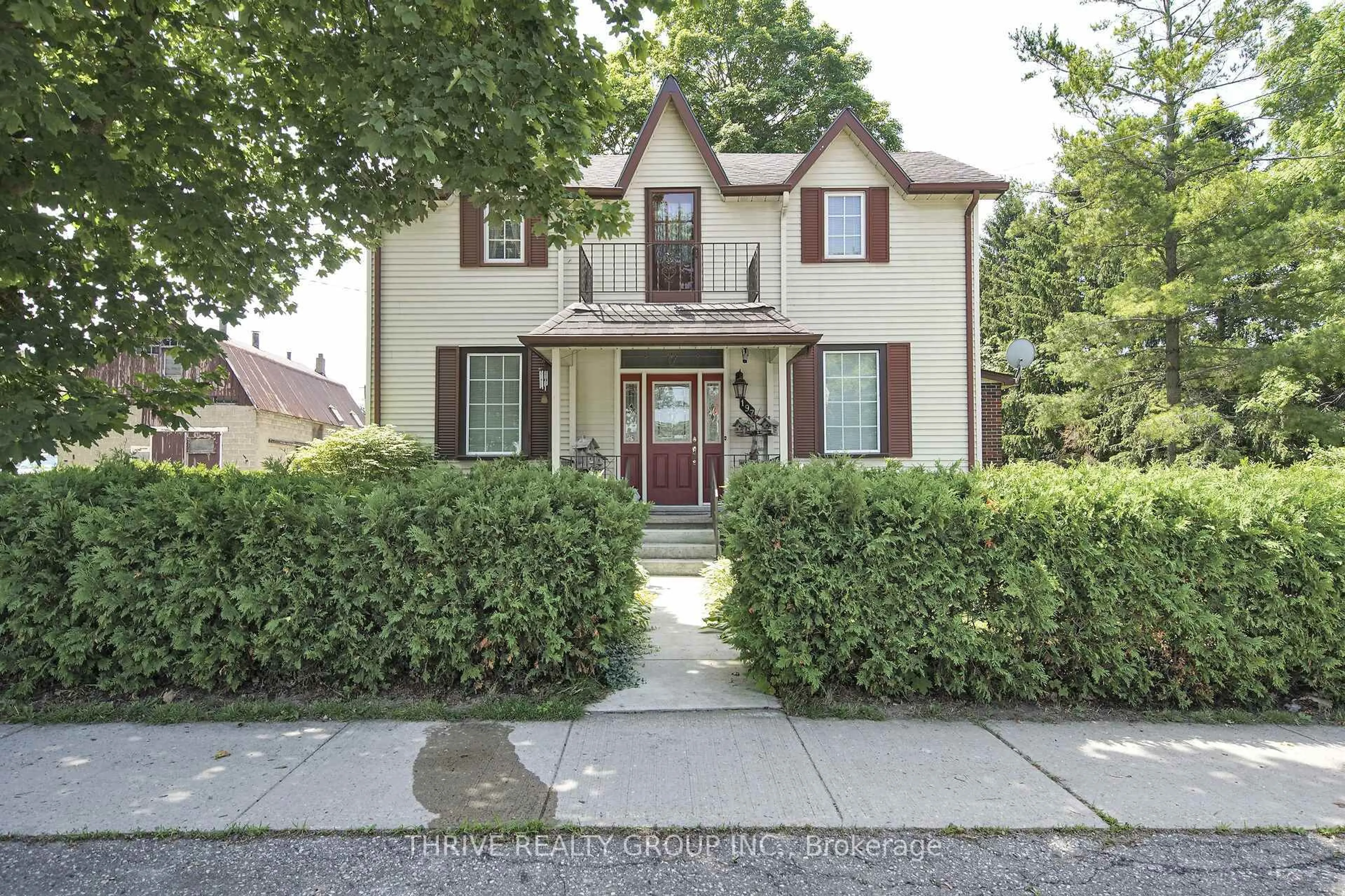 Home with brick exterior material, street for 197 Broad St, North Middlesex Ontario N0M 2K0