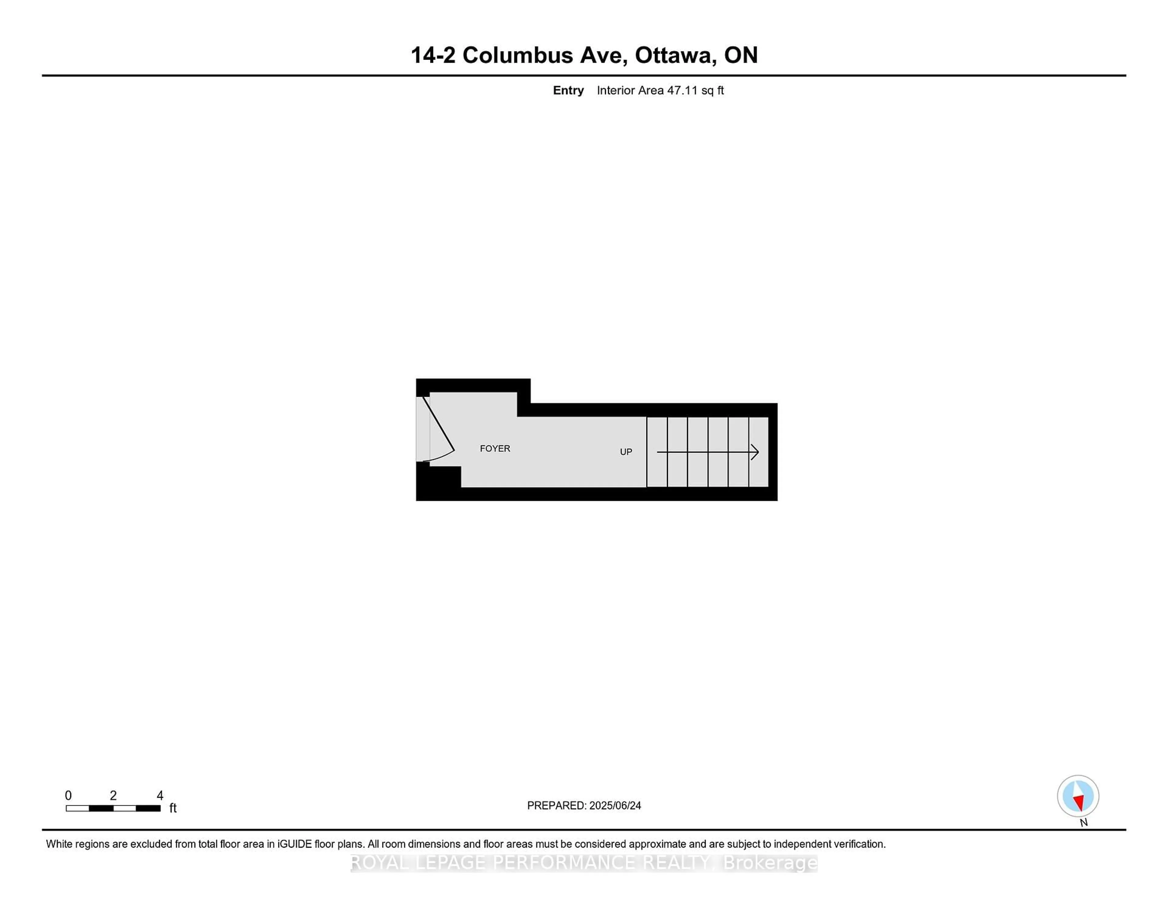 Floor plan for 2 Columbus Ave #14, Ottawa Ontario K1K 1R3