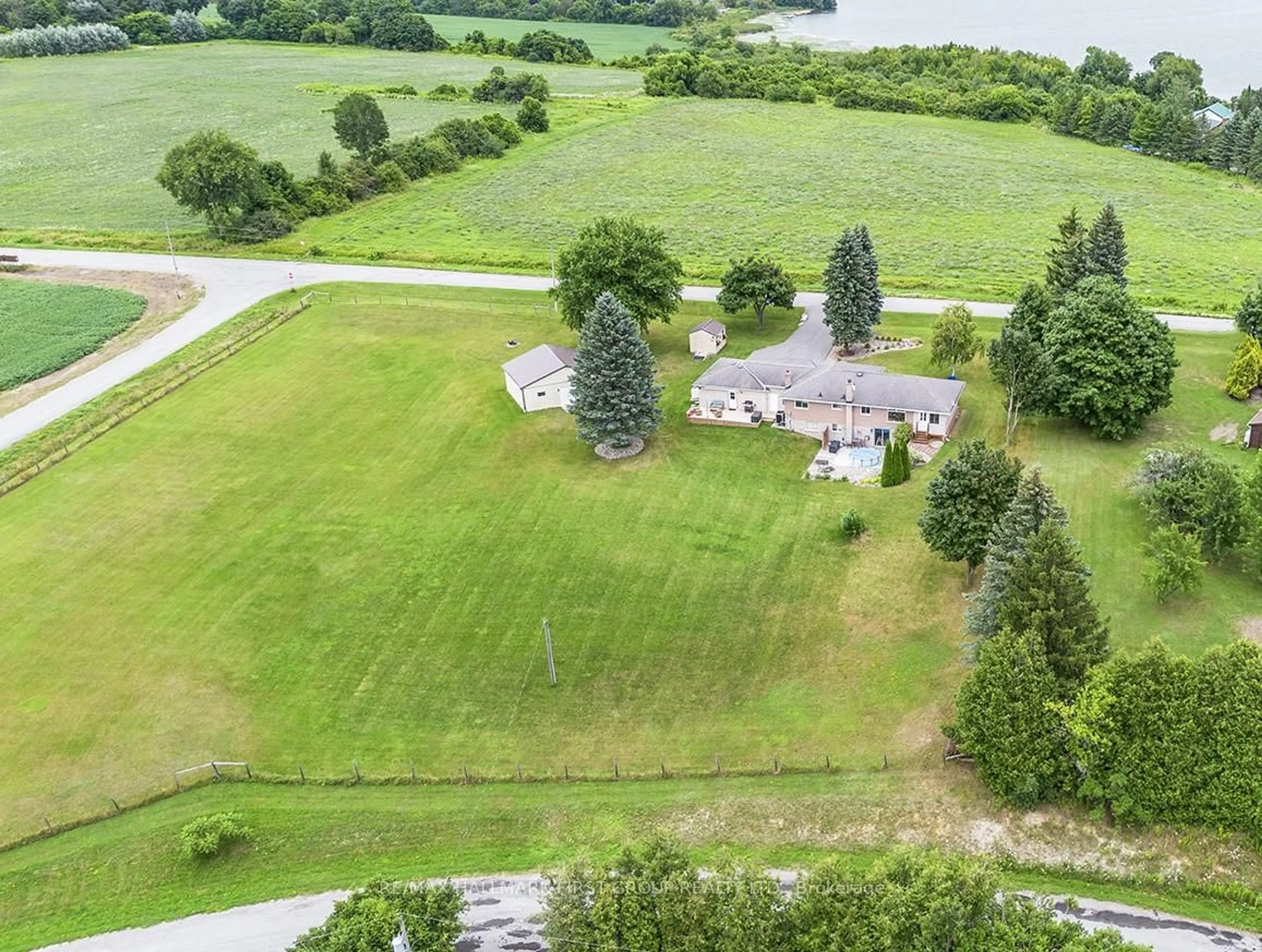 A pic from outside/outdoor area/front of a property/back of a property/a pic from drone, water/lake/river/ocean view for 122 Gilson Point Rd, Kawartha Lakes Ontario K0M 2C0