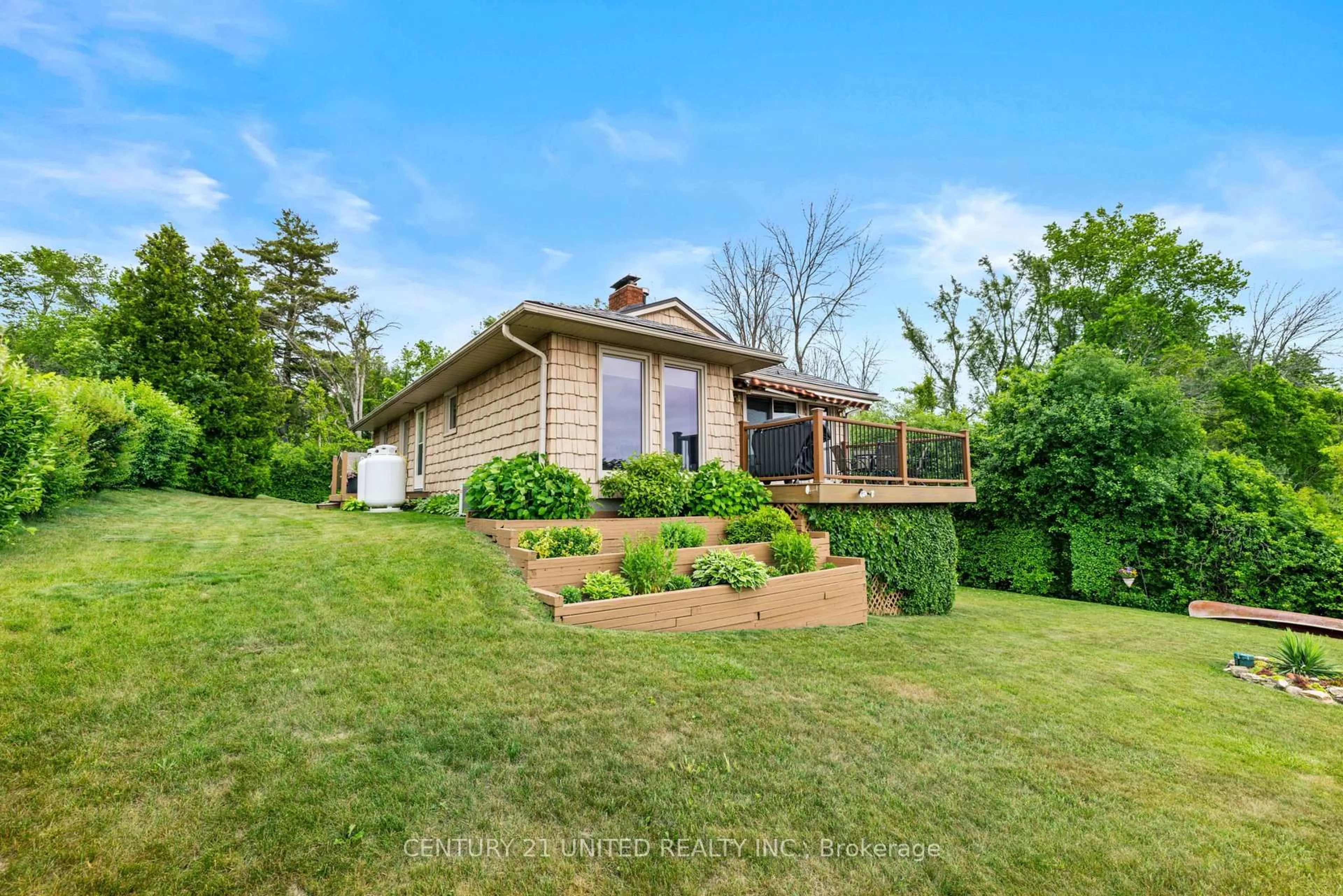 A pic from outside/outdoor area/front of a property/back of a property/a pic from drone, water/lake/river/ocean view for 210 Thompson Rd, Otonabee-South Monaghan Ontario K9J 6X8