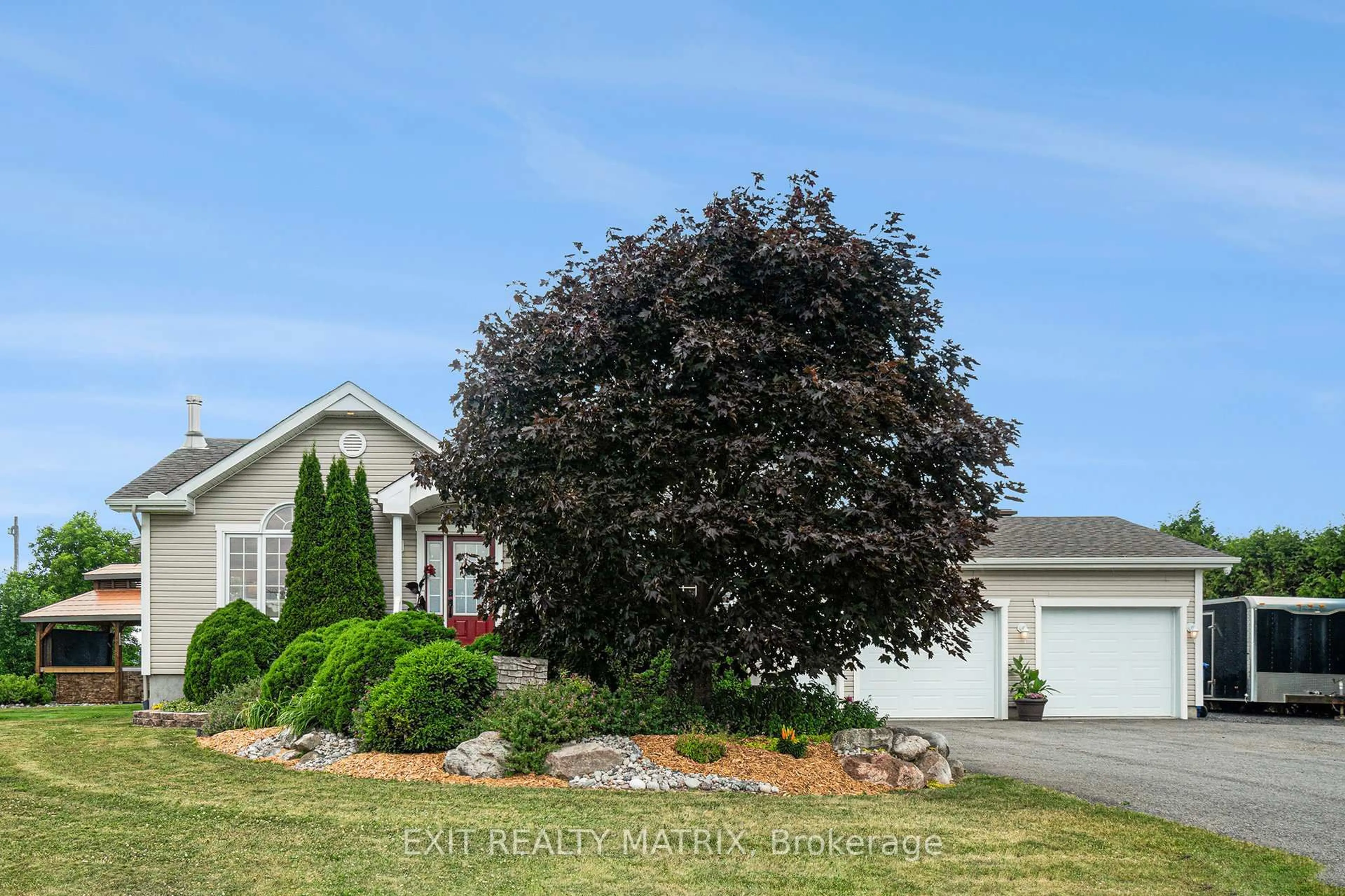 Home with vinyl exterior material, street for 2713 County Road 3 Rd, The Nation Ontario K0C 2B0