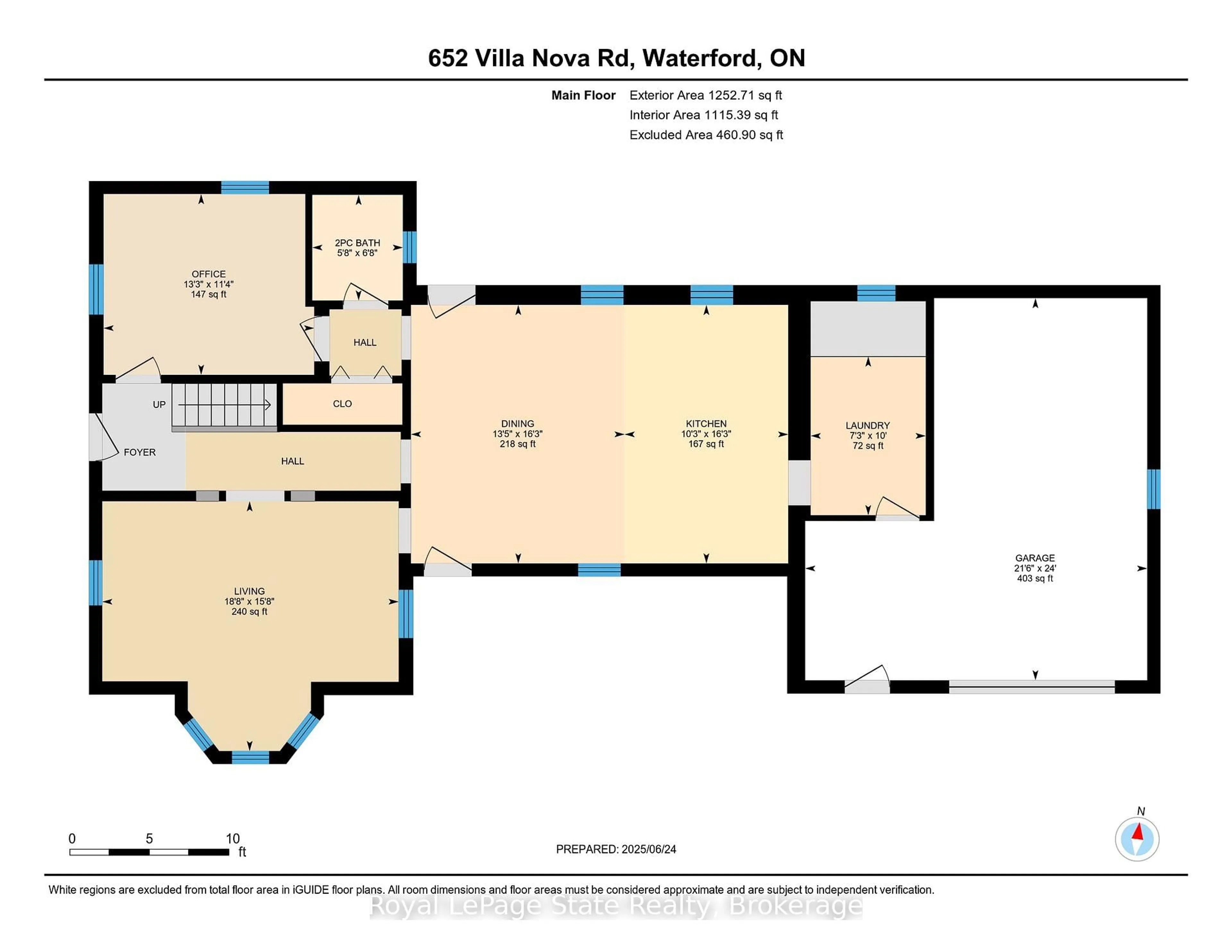 Floor plan for 652 Villa Nova Rd, Norfolk Ontario N0E 1Y0