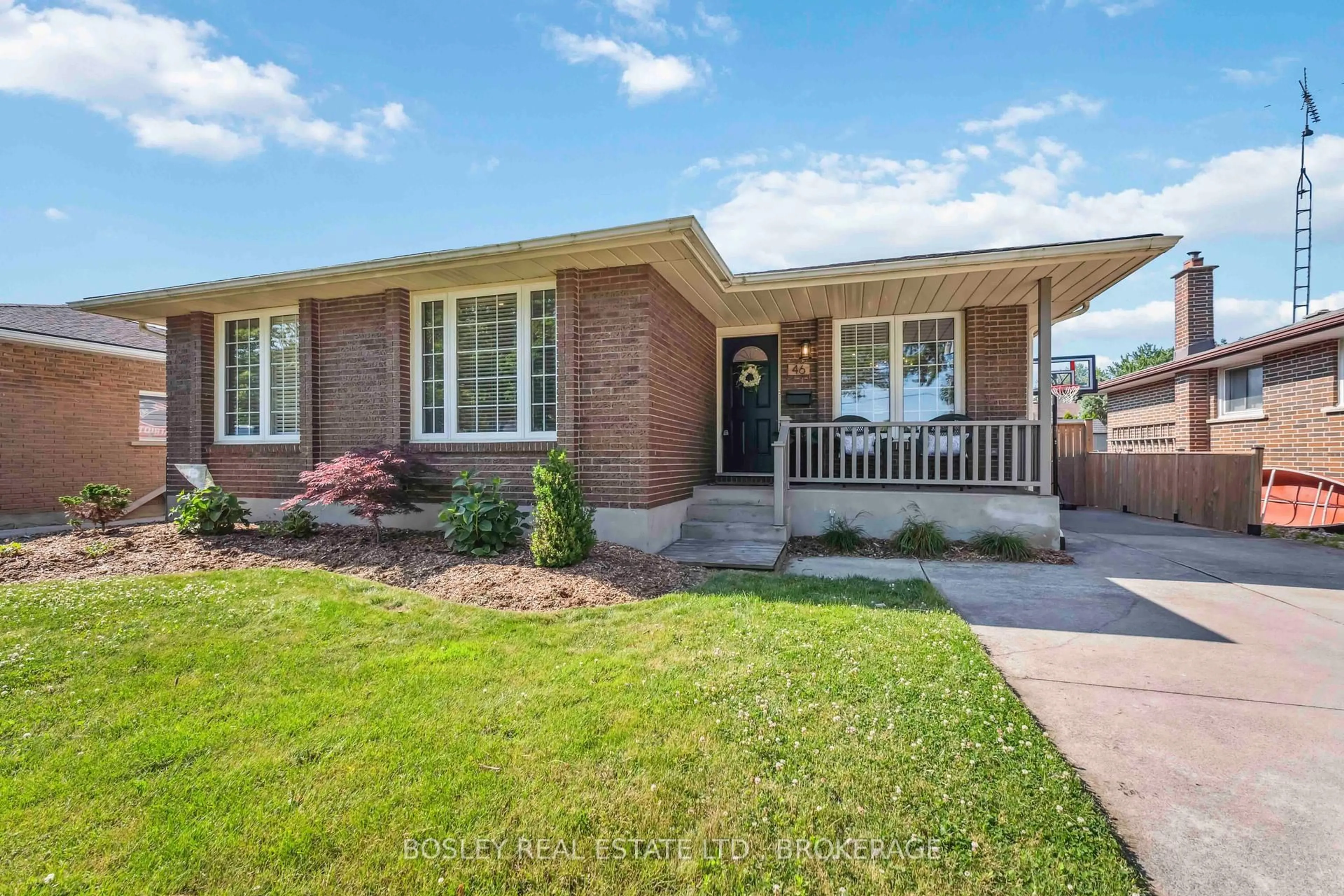 Home with brick exterior material, street for 46 Fir Ave, St. Catharines Ontario L2P 1C2