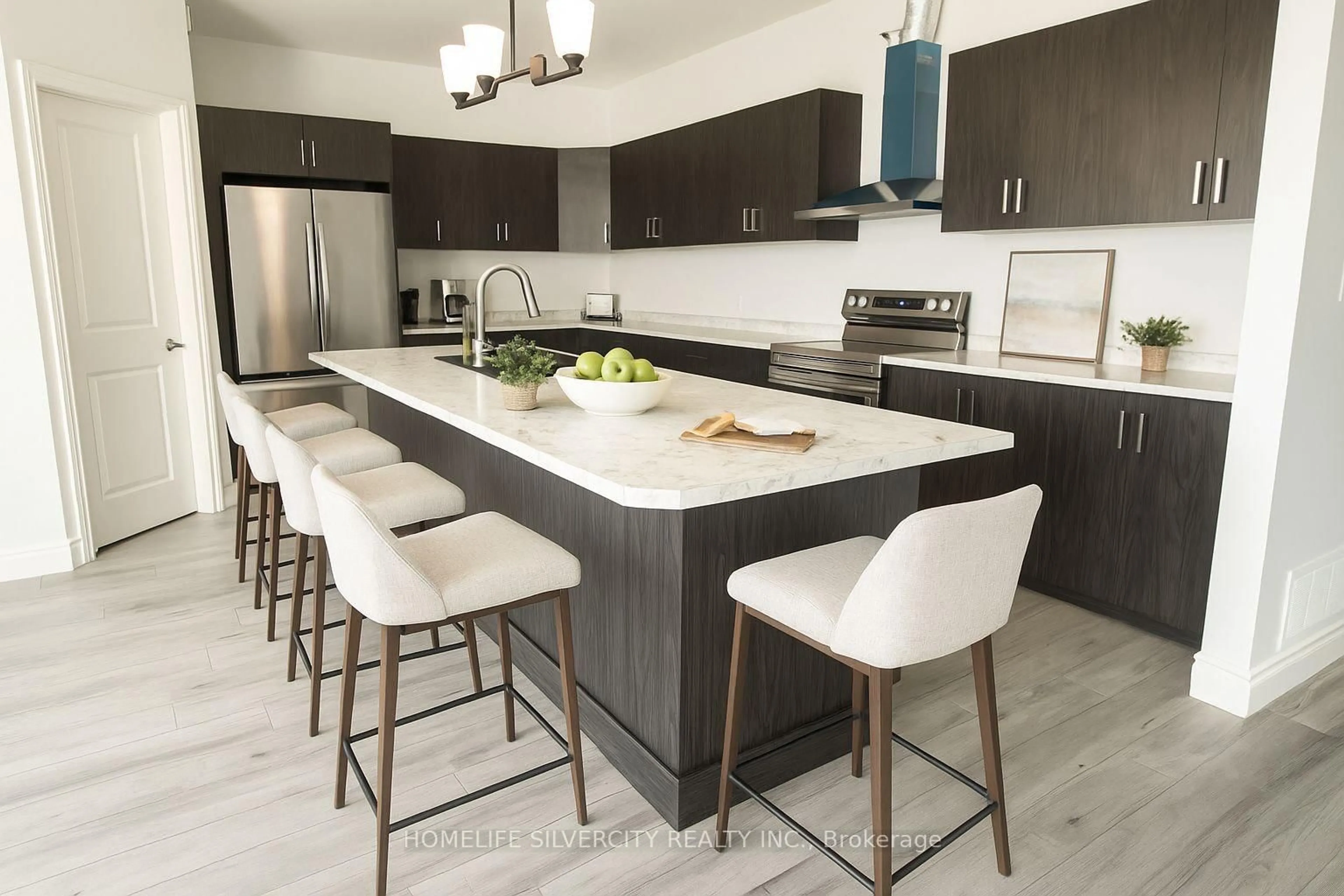 Contemporary kitchen, ceramic/tile floor for 137 Landreville Dr, Sudbury Remote Area Ontario P3A 0B5