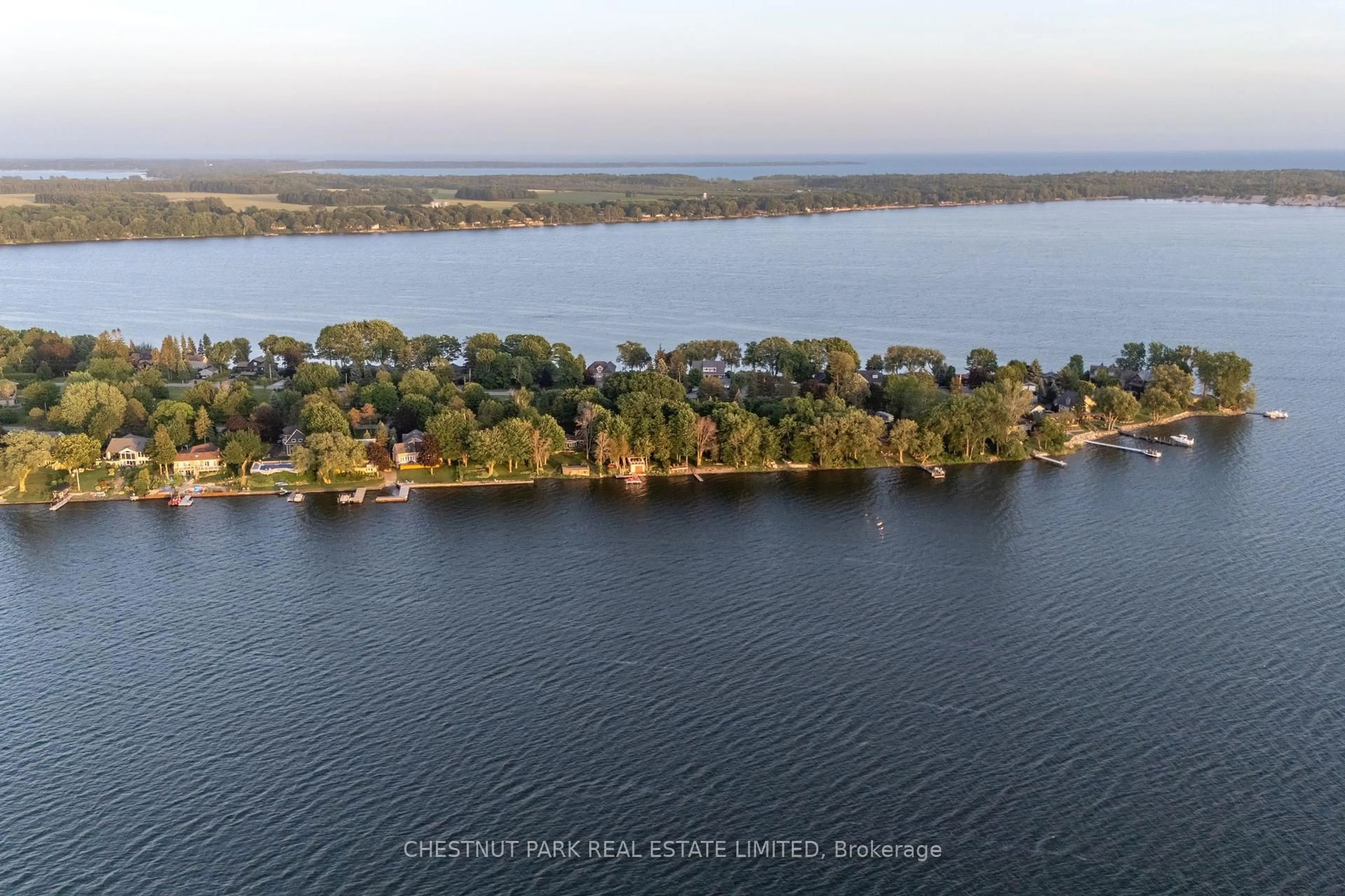 A pic from outside/outdoor area/front of a property/back of a property/a pic from drone, water/lake/river/ocean view for 378 Island Rd, Prince Edward County Ontario K0K 2T0