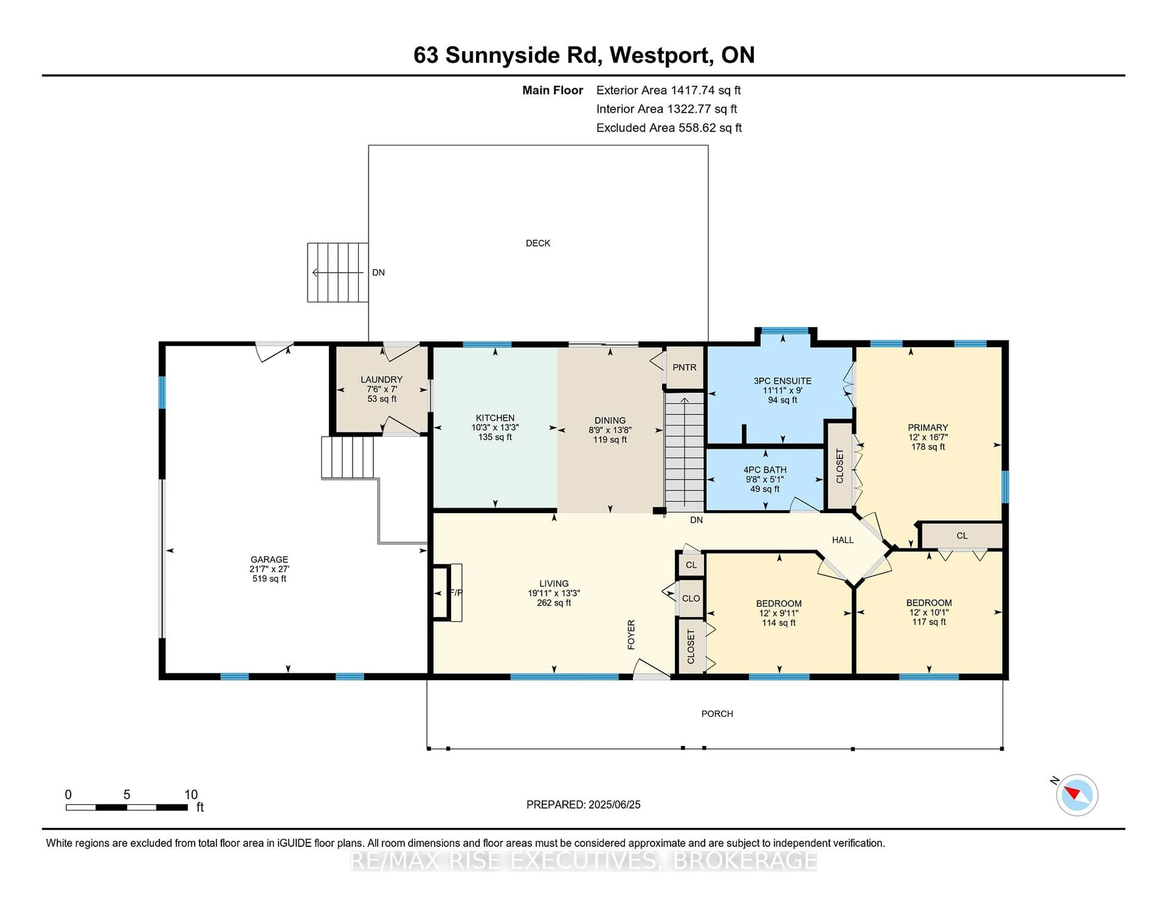 Floor plan for 63 Sunnyside Rd, Rideau Lakes Ontario K0G 1X0