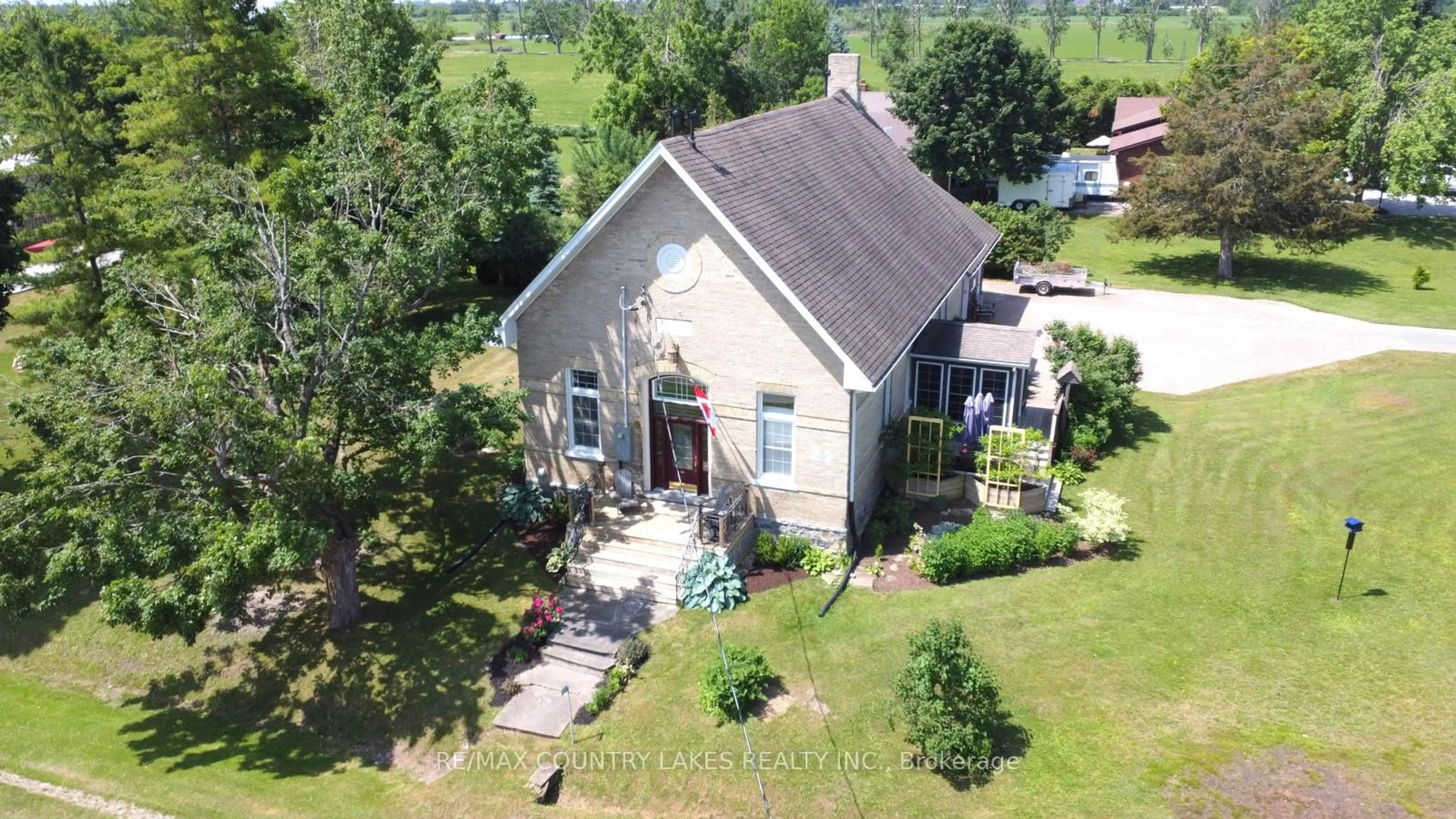 A pic from outside/outdoor area/front of a property/back of a property/a pic from drone, unknown for 305 Hartley Rd, Kawartha Lakes Ontario K0M 2T0