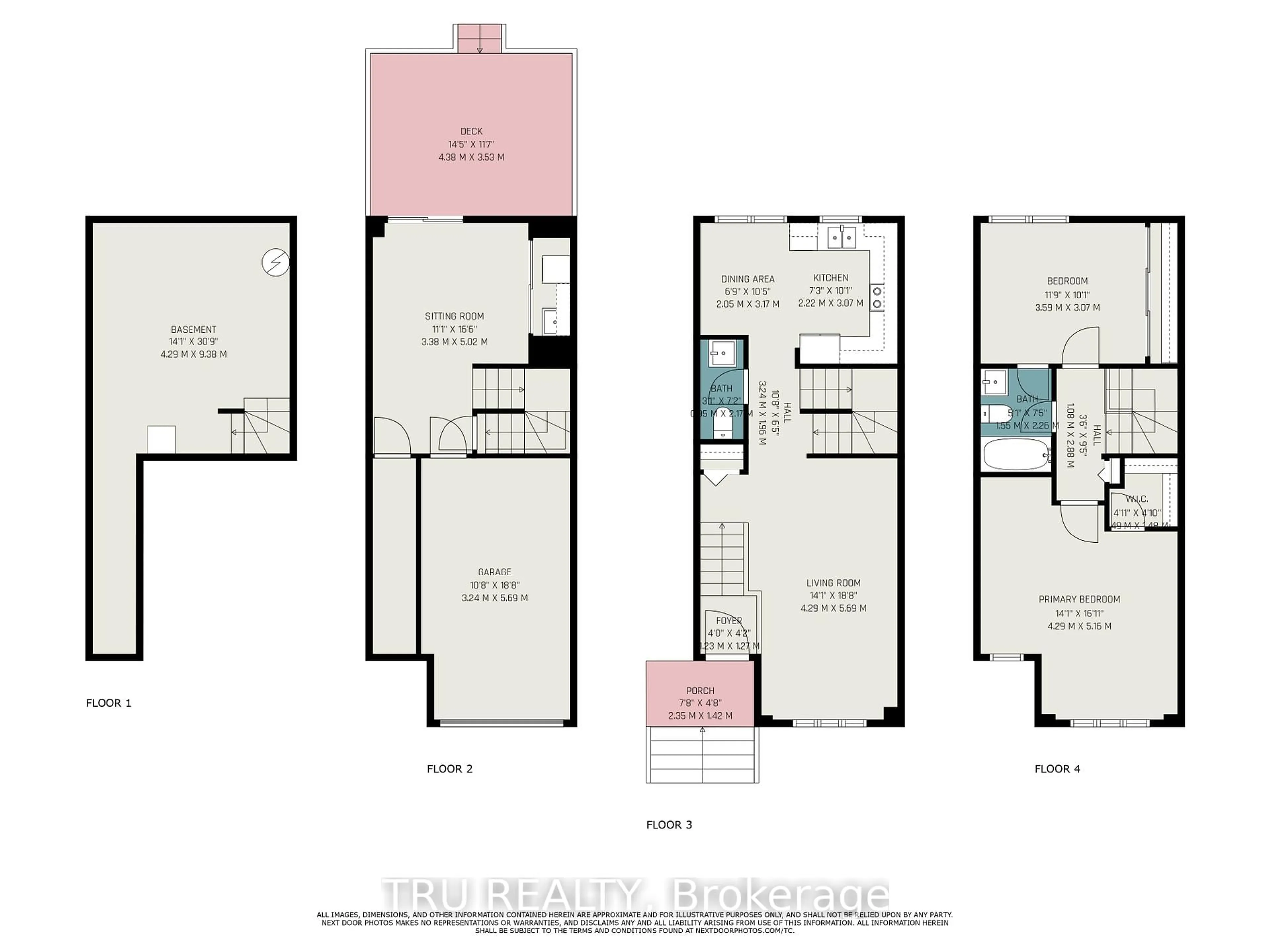 Floor plan for 306 Gotham Private, Ottawa Ontario K2C 4G7
