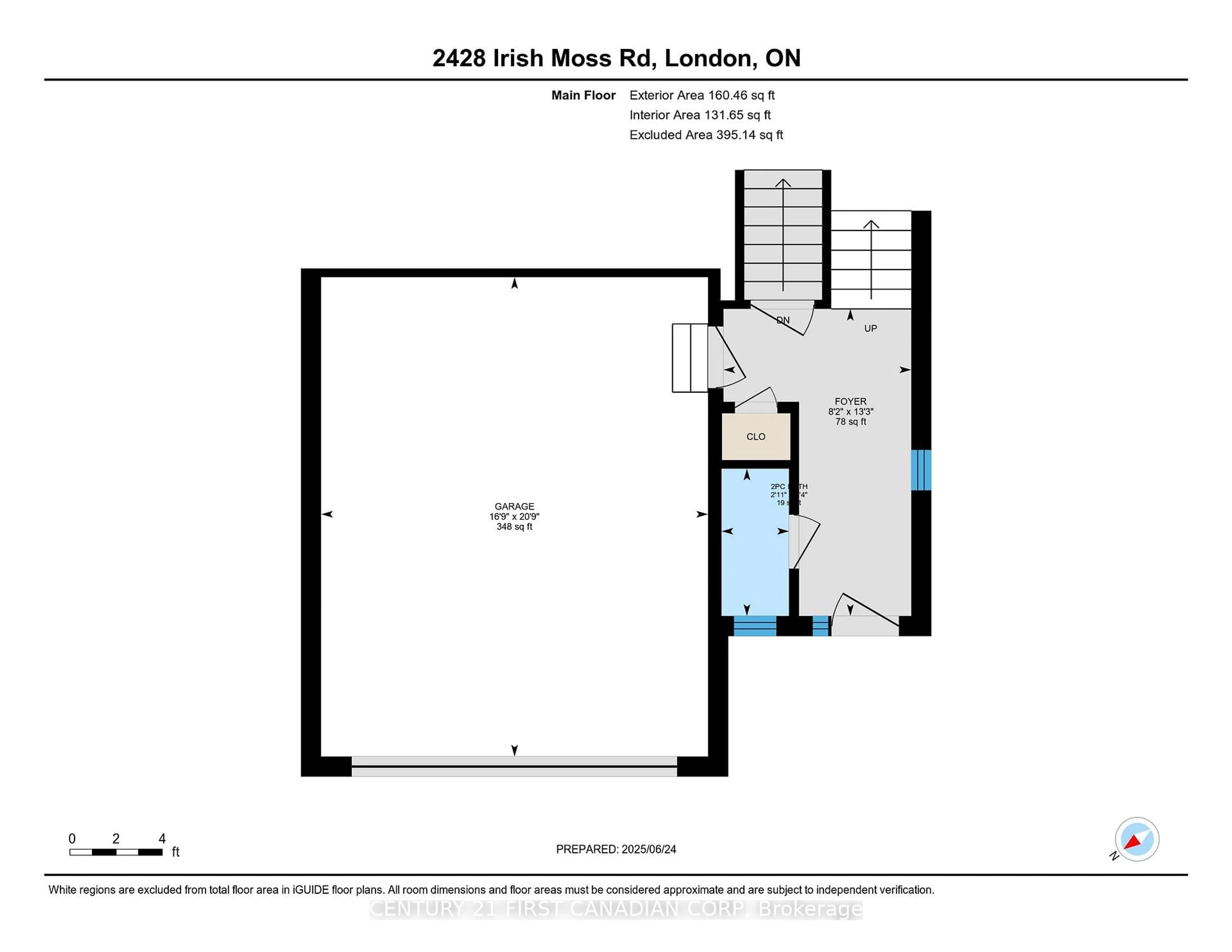 Floor plan for 2428 Irish Moss Rd, London South Ontario N6M 0H6