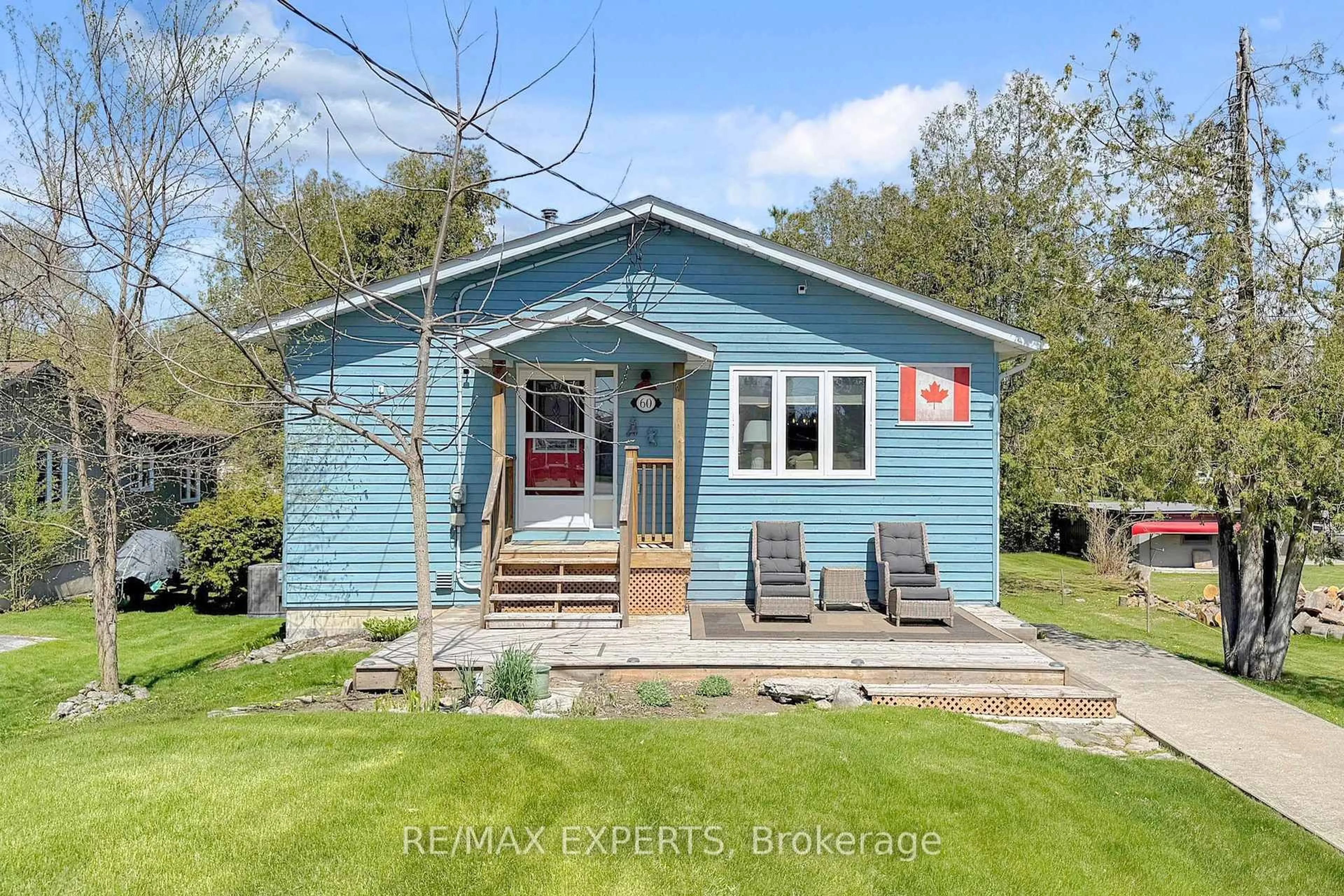 A pic from outside/outdoor area/front of a property/back of a property/a pic from drone, unknown for 60 River Dr, Kawartha Lakes Ontario K0M 1N0
