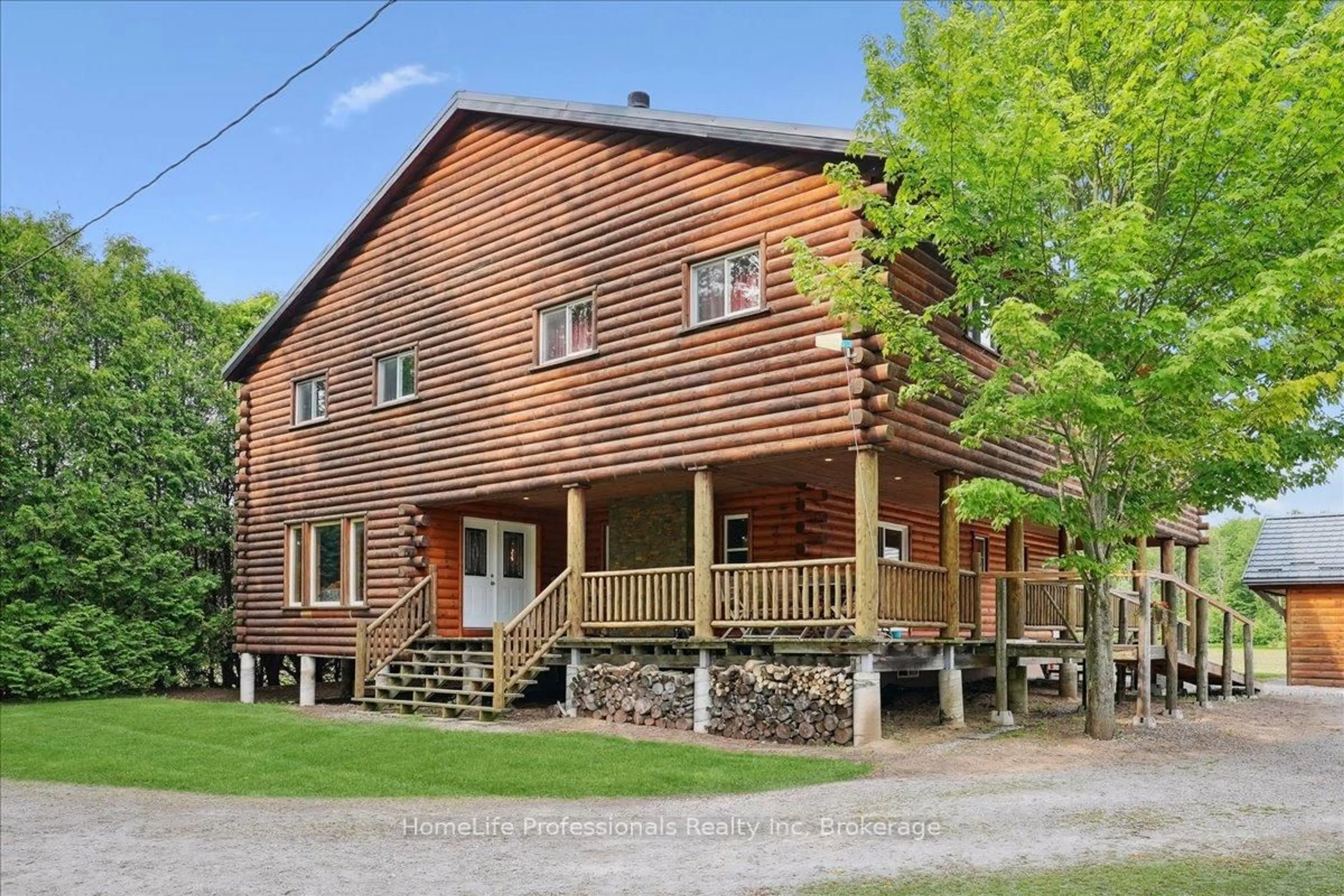 A pic from outside/outdoor area/front of a property/back of a property/a pic from drone, building for 96 Charlotteville 2 Rd, Haldimand Ontario N0E 1P0