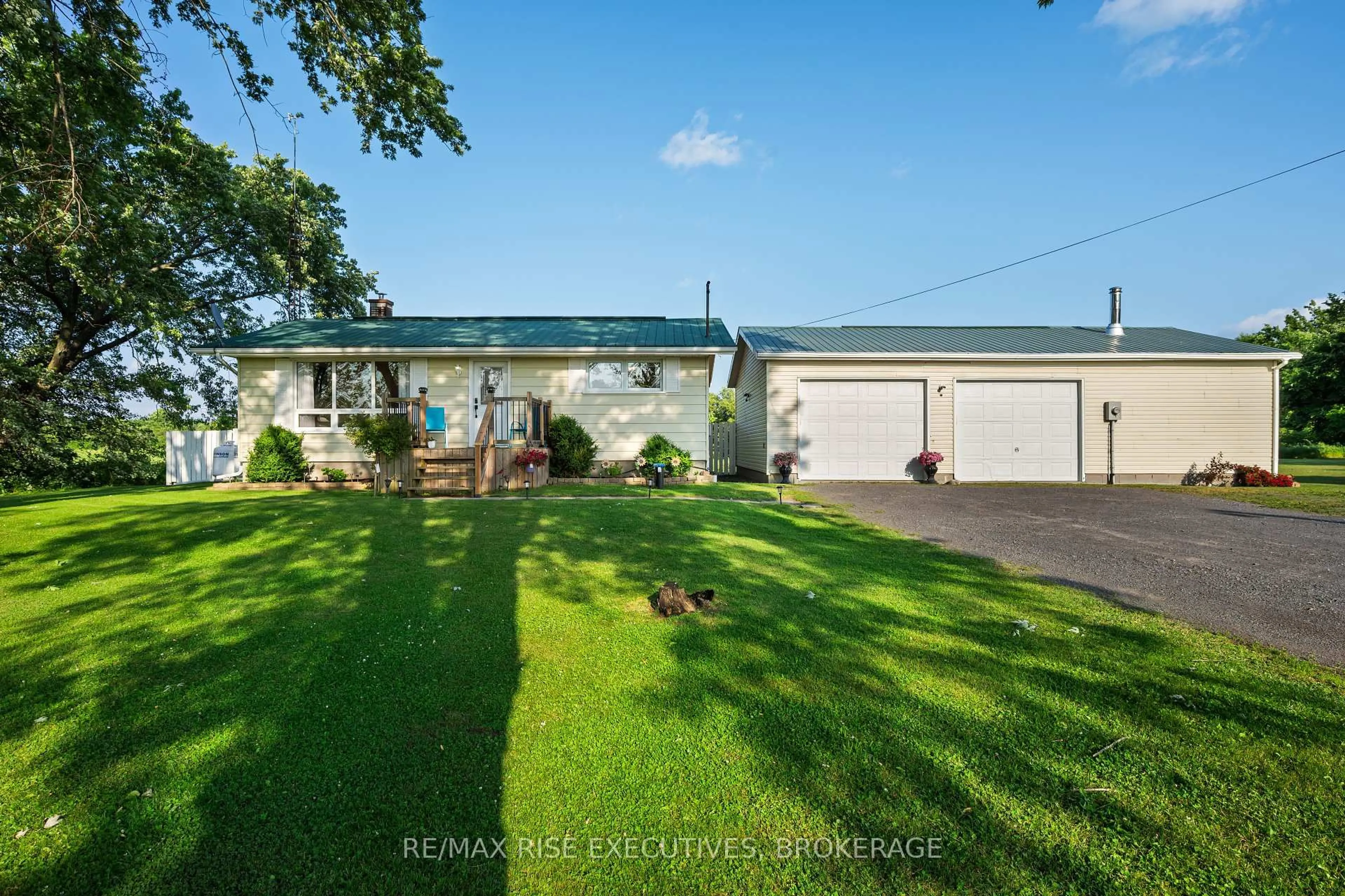A pic from outside/outdoor area/front of a property/back of a property/a pic from drone, street for 3642 Perth Rd, Inverary Ontario K0H 1X0
