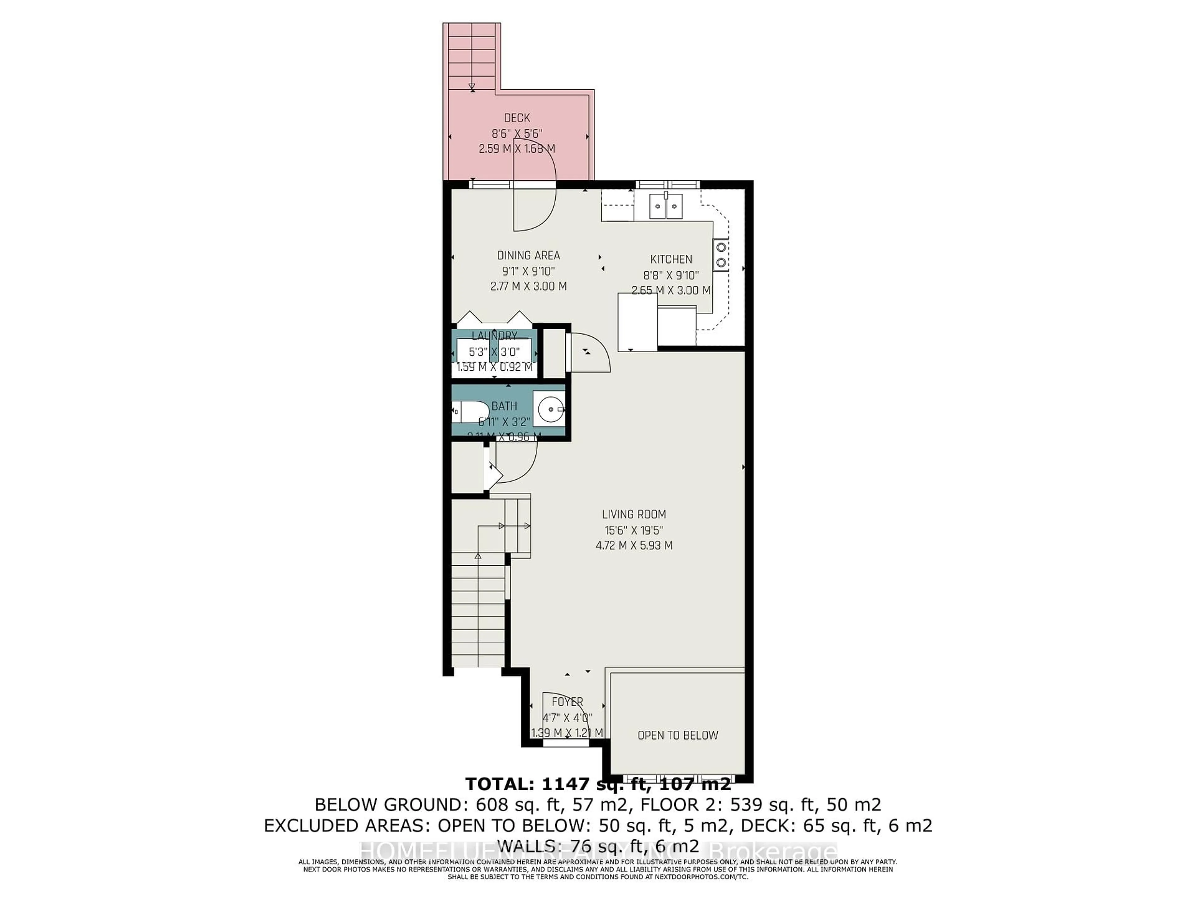 Floor plan for 1512 Walkley Rd #109, Ottawa Ontario K1V 2G7