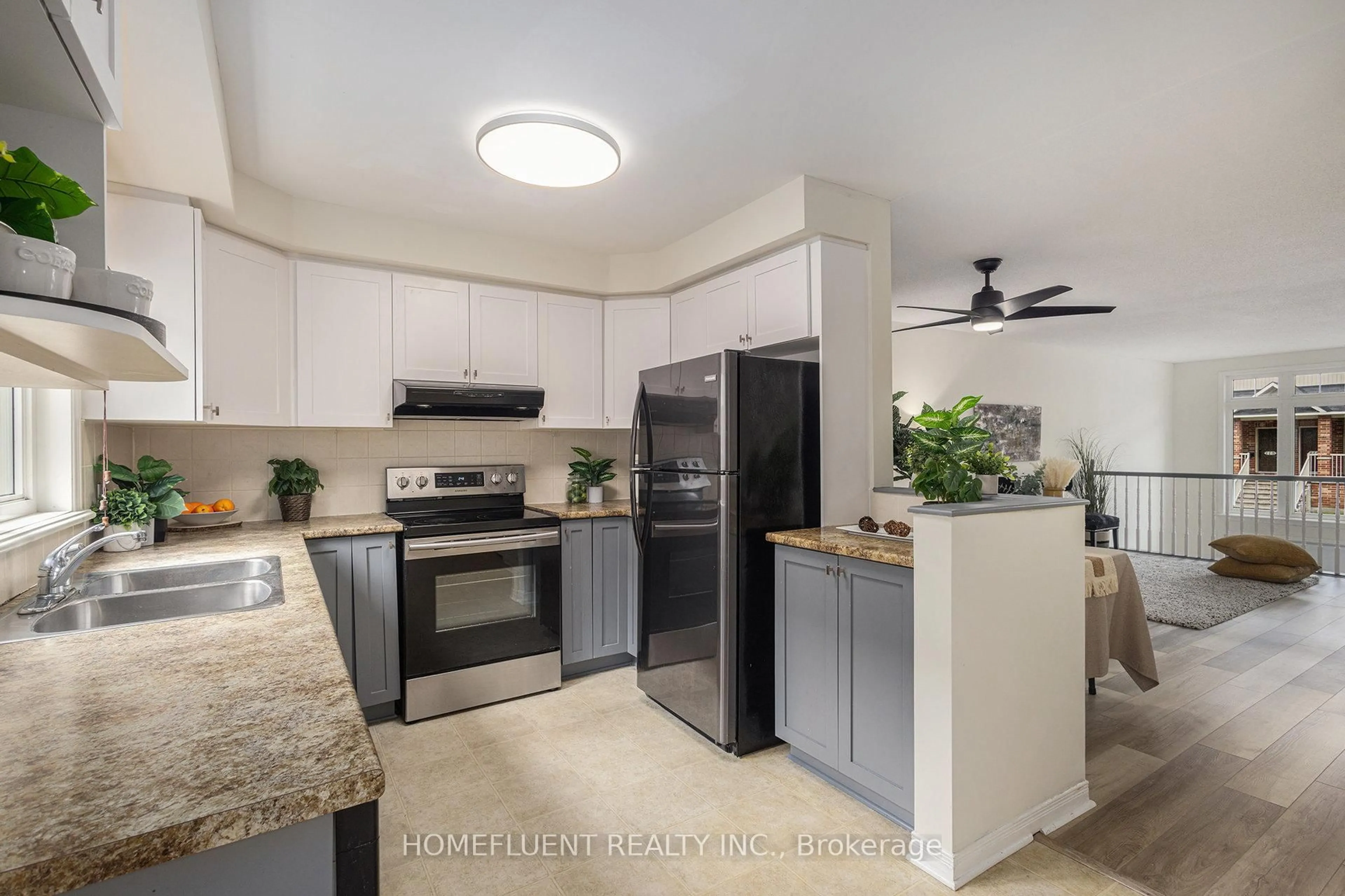 Open concept kitchen, ceramic/tile floor for 1512 Walkley Rd #109, Ottawa Ontario K1V 2G7