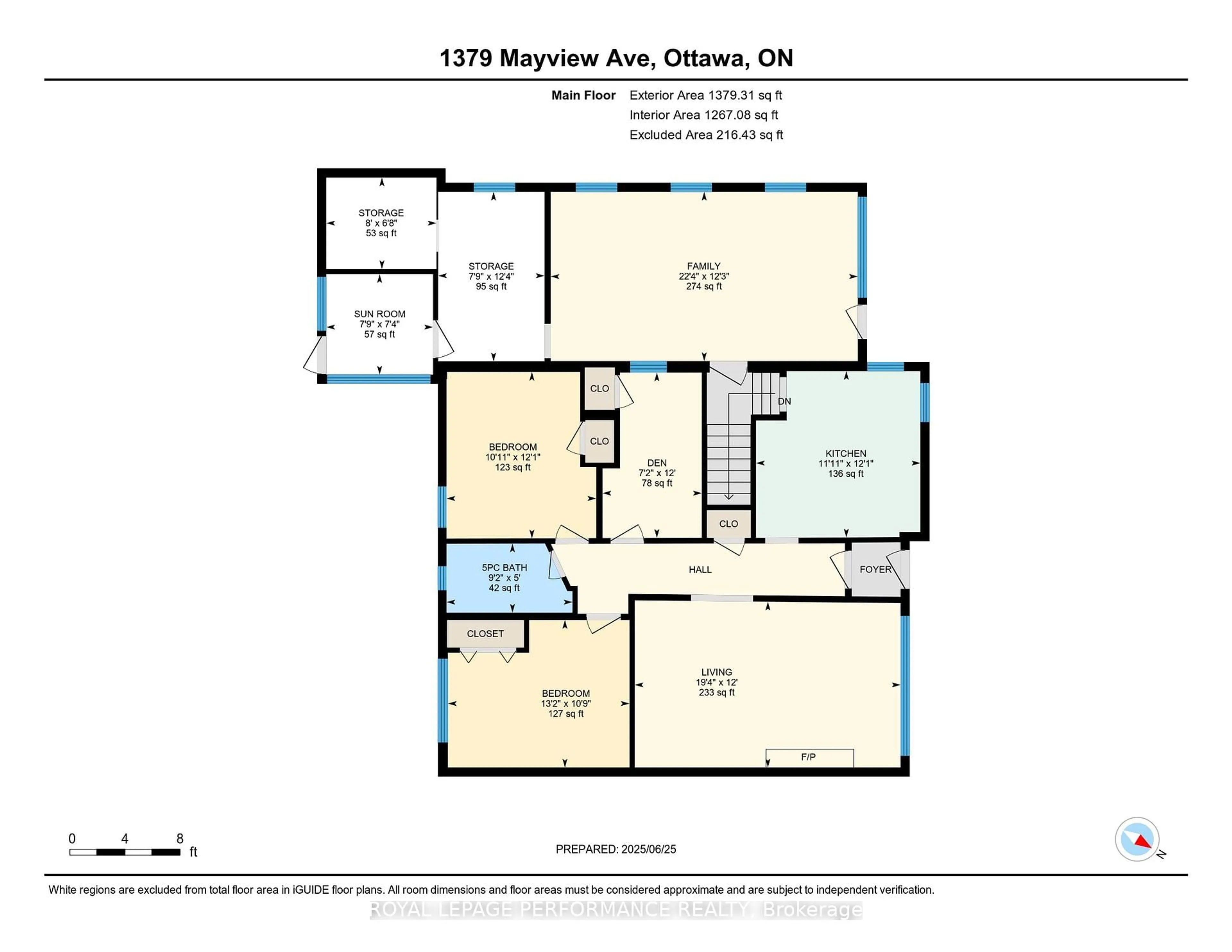 Floor plan for 1379 Mayview Ave, Ottawa Ontario K1Z 8H6