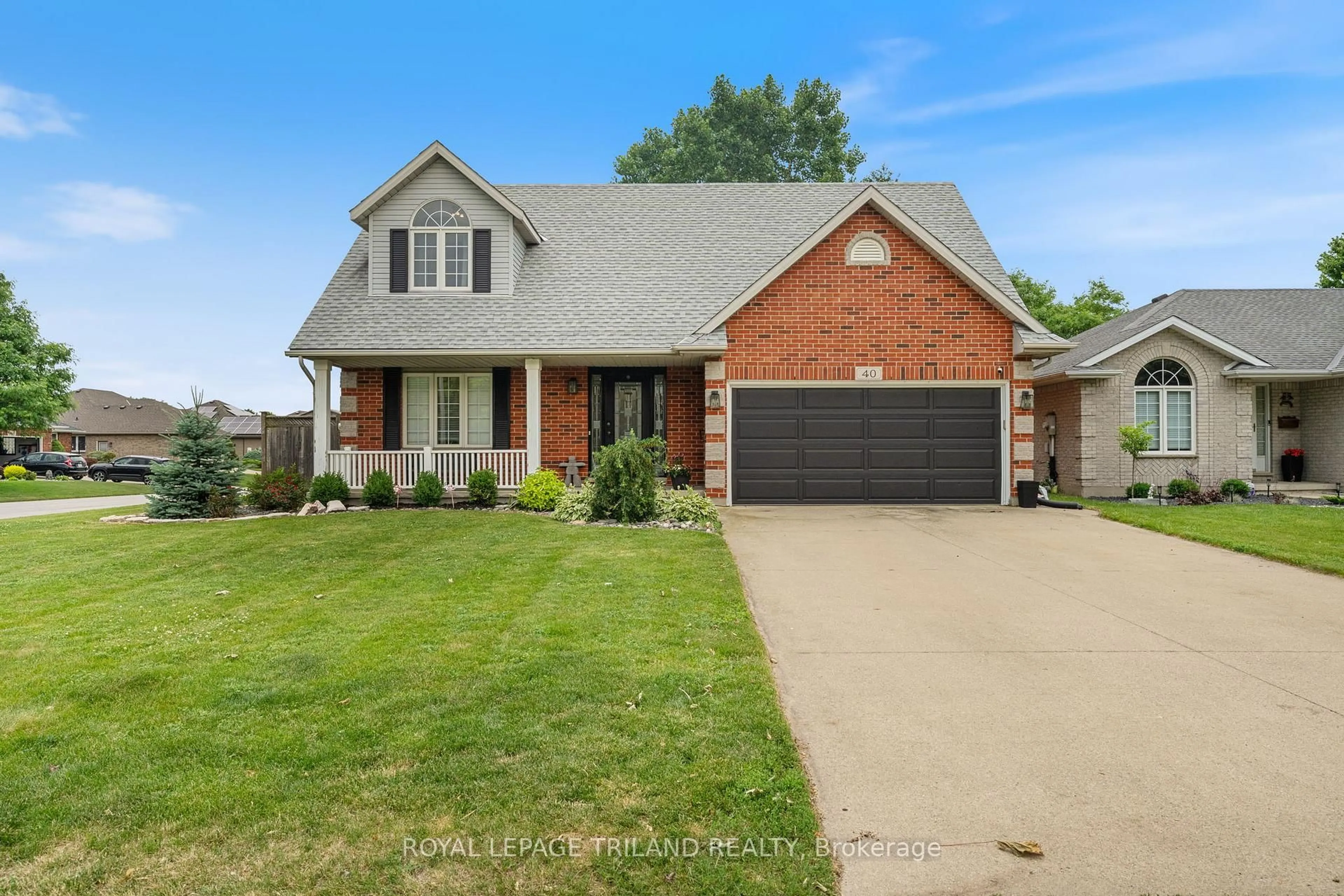 Home with brick exterior material, street for 40 David Blackwood Dr, Sarnia Ontario N7W 1C1