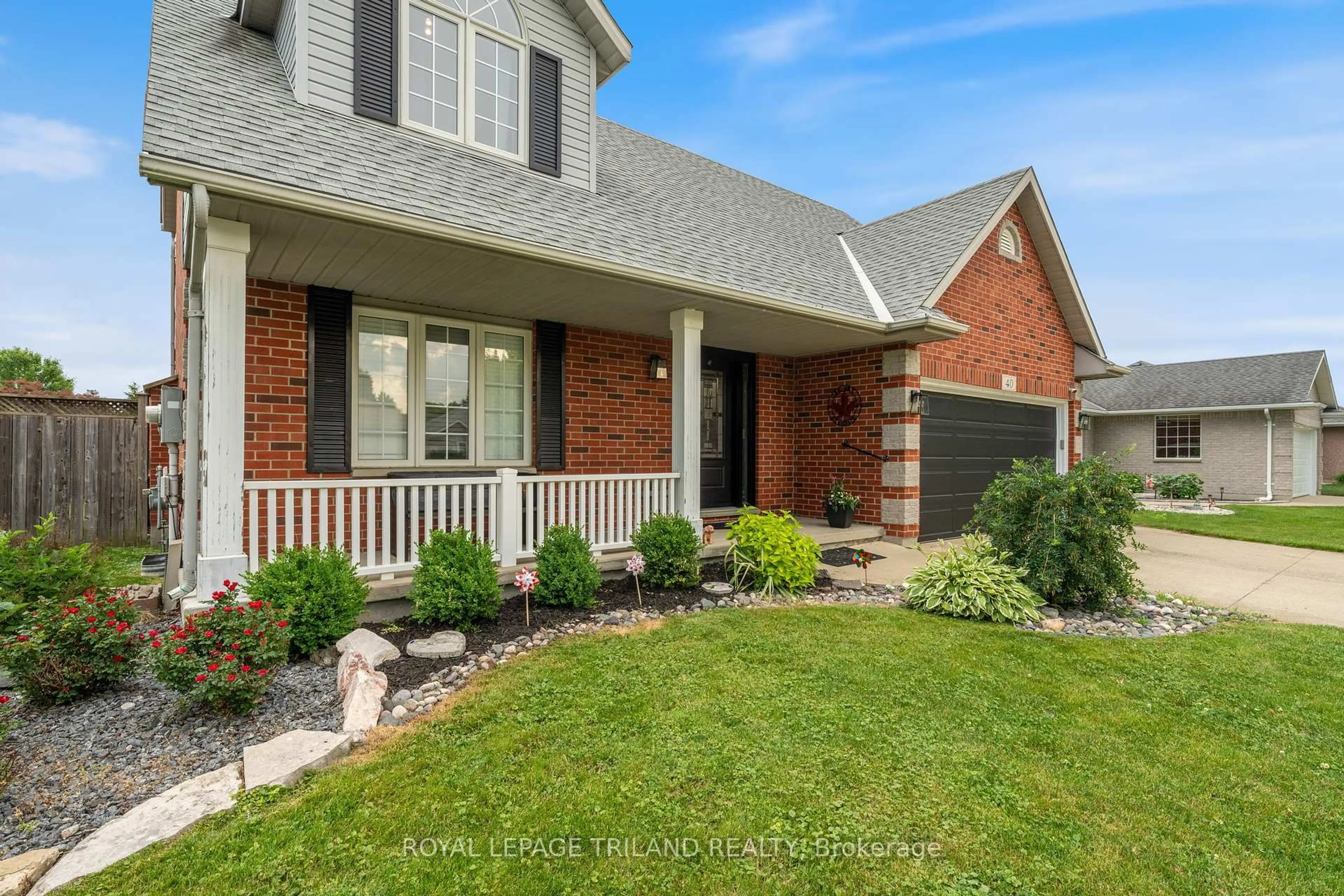 Home with brick exterior material, street for 40 David Blackwood Dr, Sarnia Ontario N7W 1C1