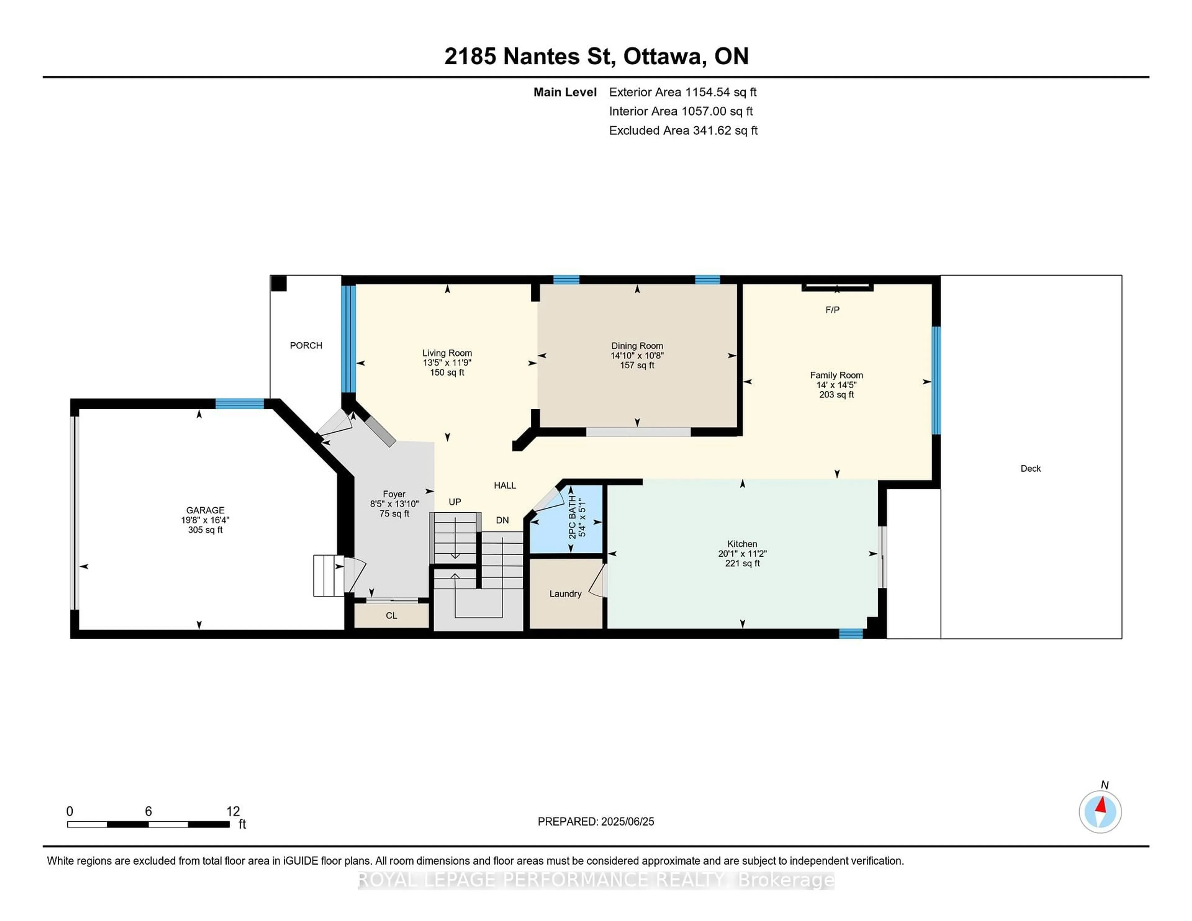 Floor plan for 2185 Nantes St, Ottawa Ontario K4A 4E5