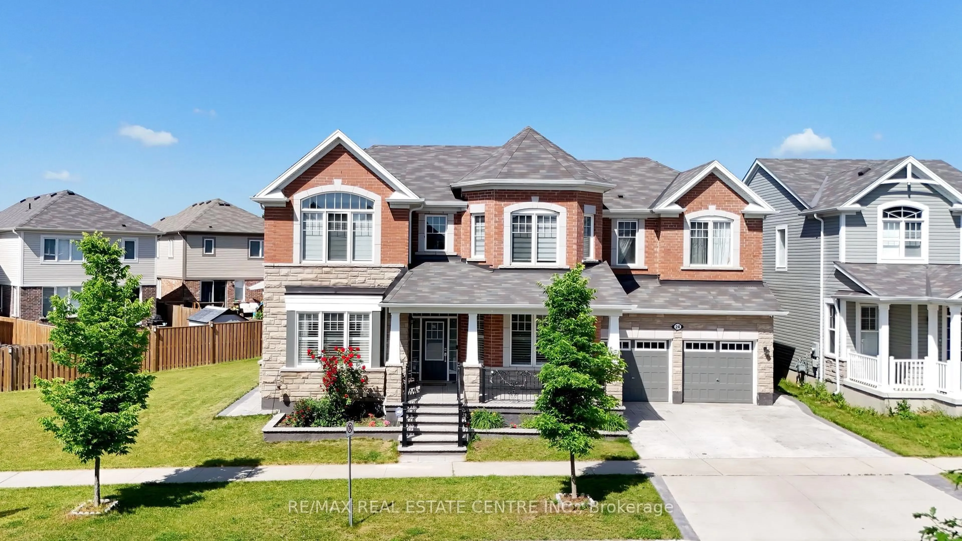 Home with brick exterior material, street for 24 Pickett Pl, Cambridge Ontario N3E 0B7